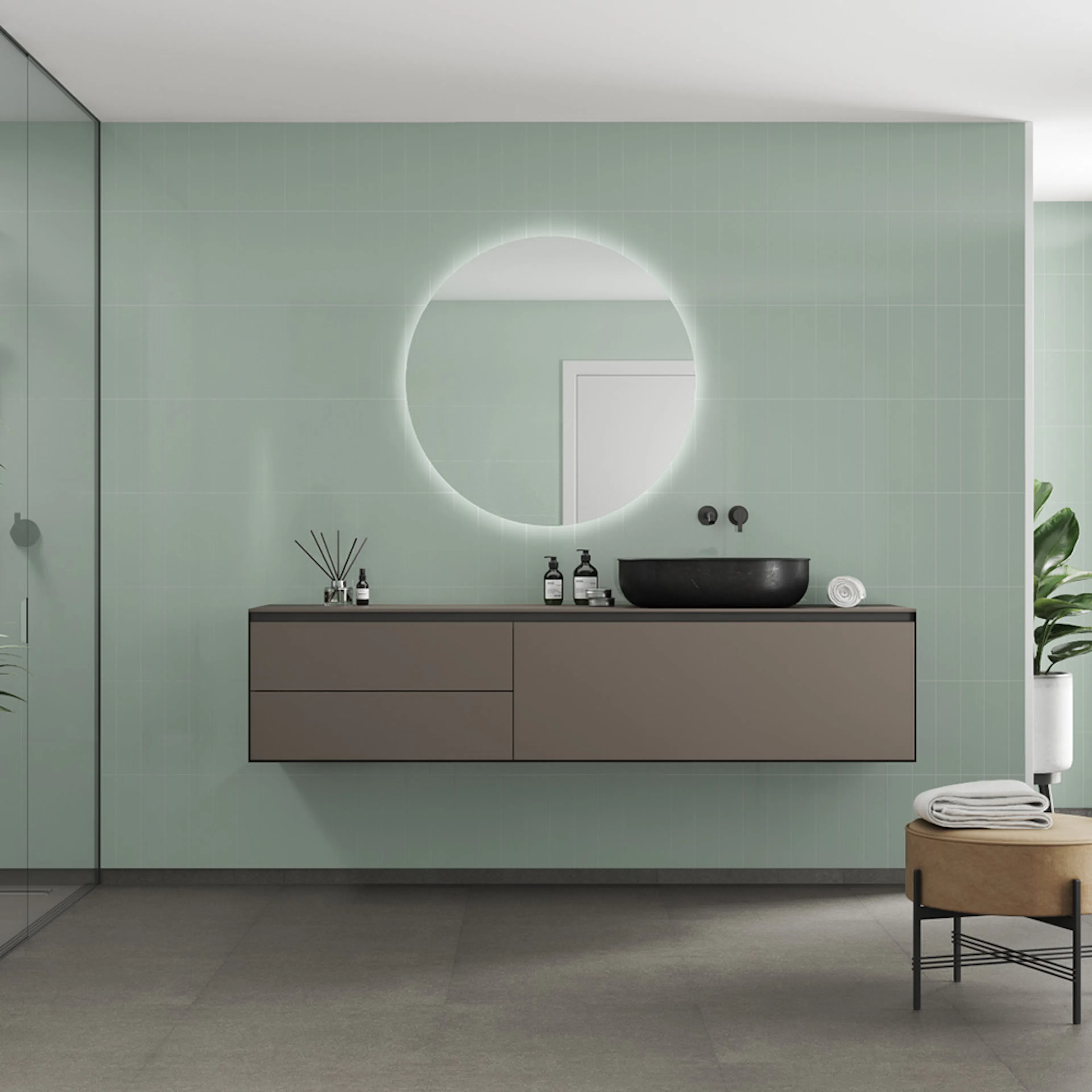 Våtrumsskiva Fibo 4085-M0830 HG Light Mint 10x620x2400 mm