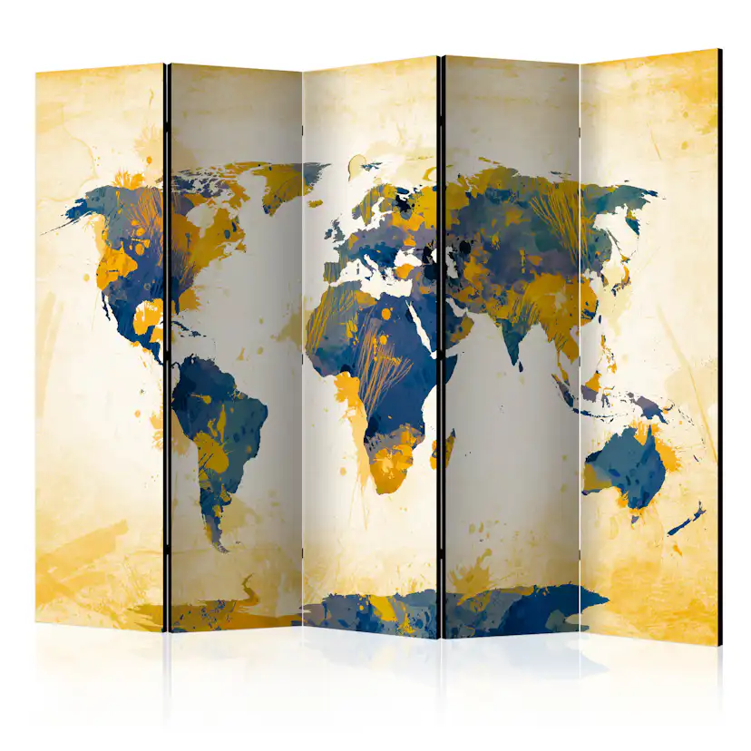 Rumsavdelare Arkiio Map of the World Arkiio Sun and Sky II 225x172 cm