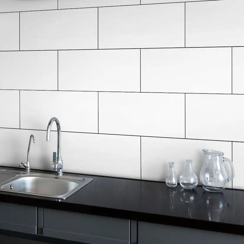 Kakel Classico Vit Blank 20x50 cm
