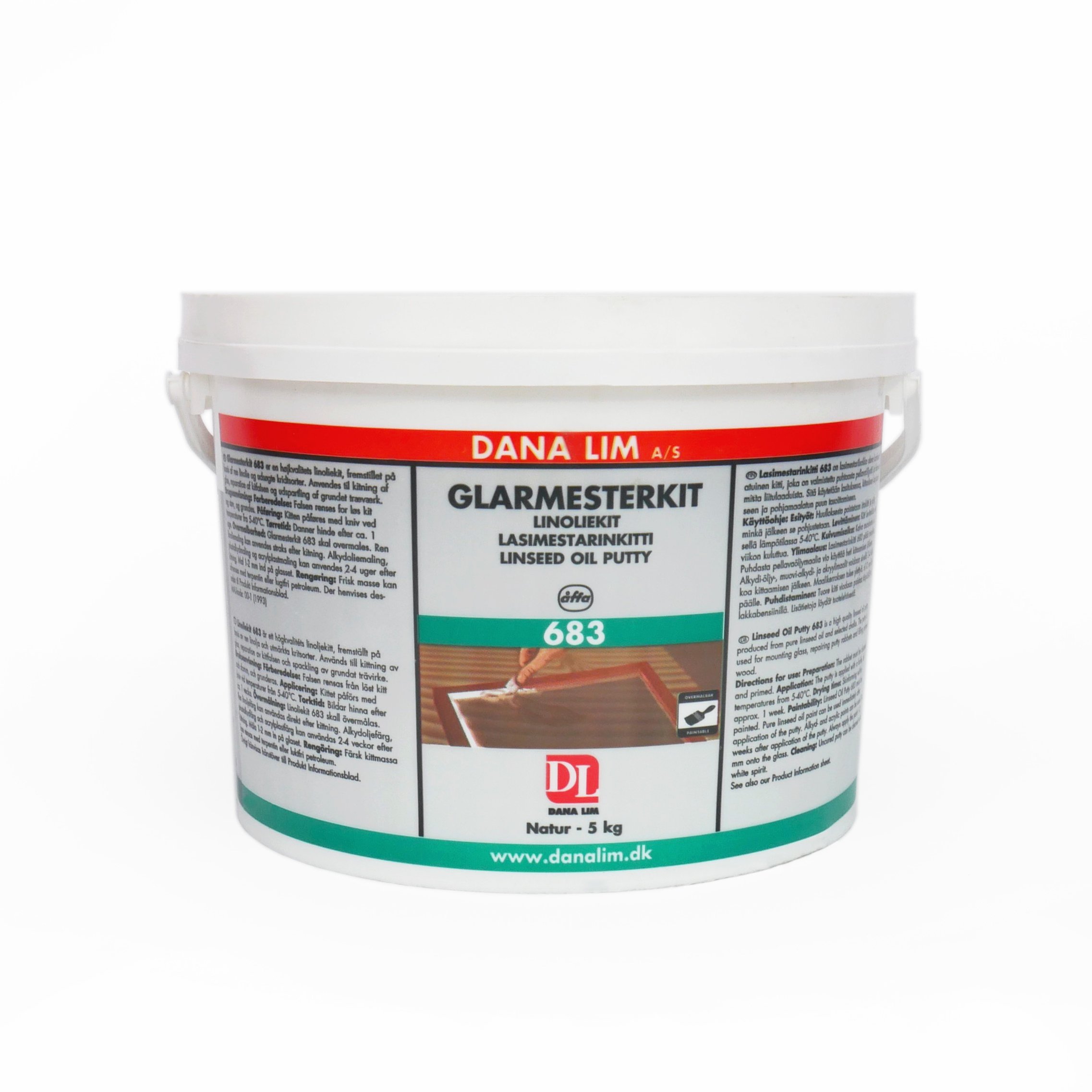 Glasmästarkitt Illbruck Dana Linolja 683 5kg
