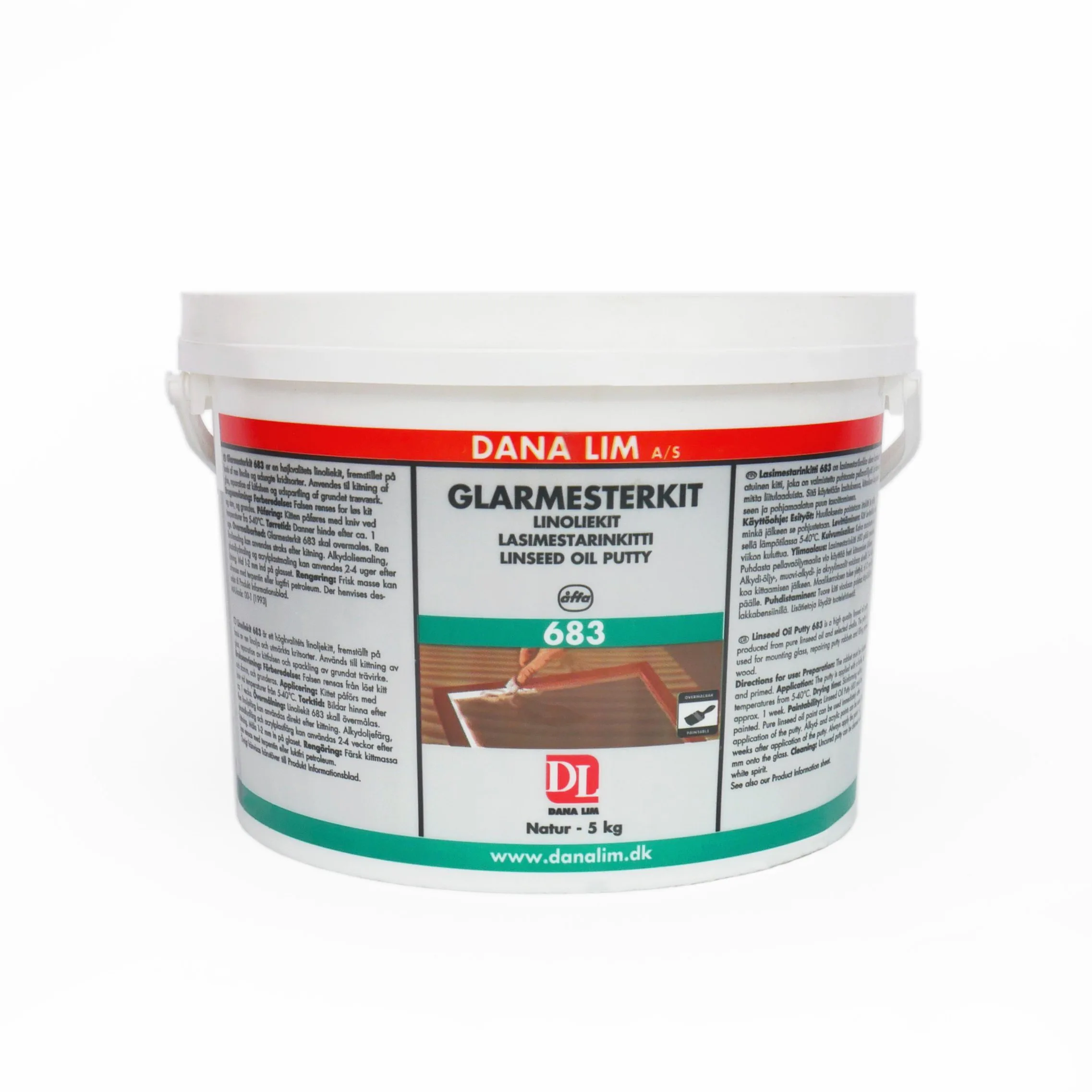 Glasmästarkitt Illbruck Dana Linolja 683 5kg