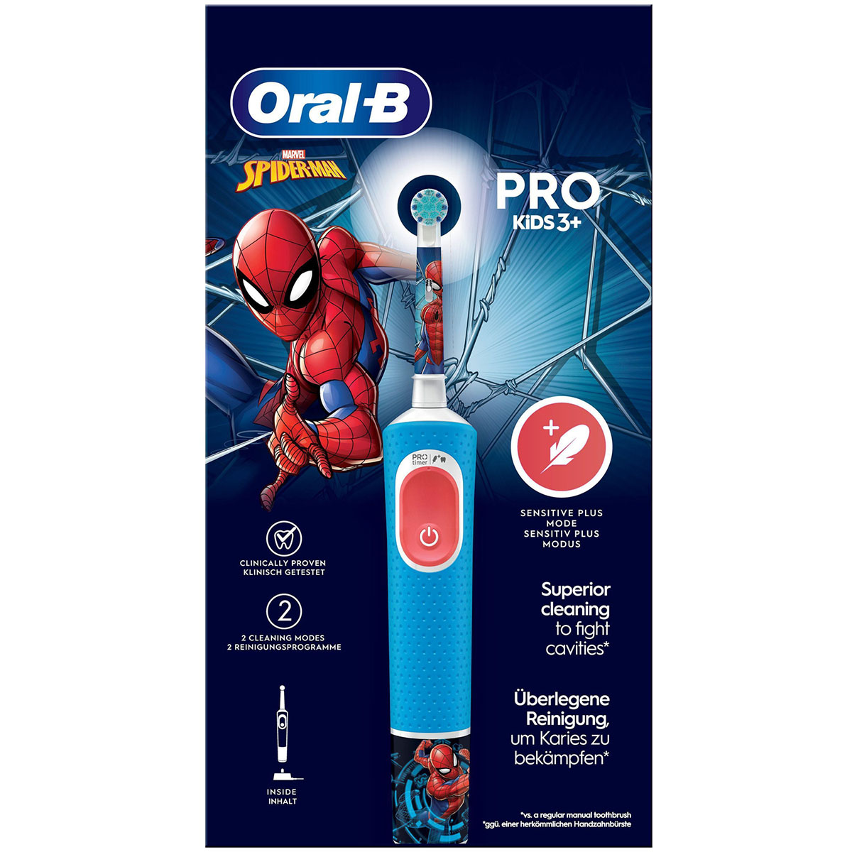 Eltandborste Oral-B Vitality Pro CA HBOX Spiderman