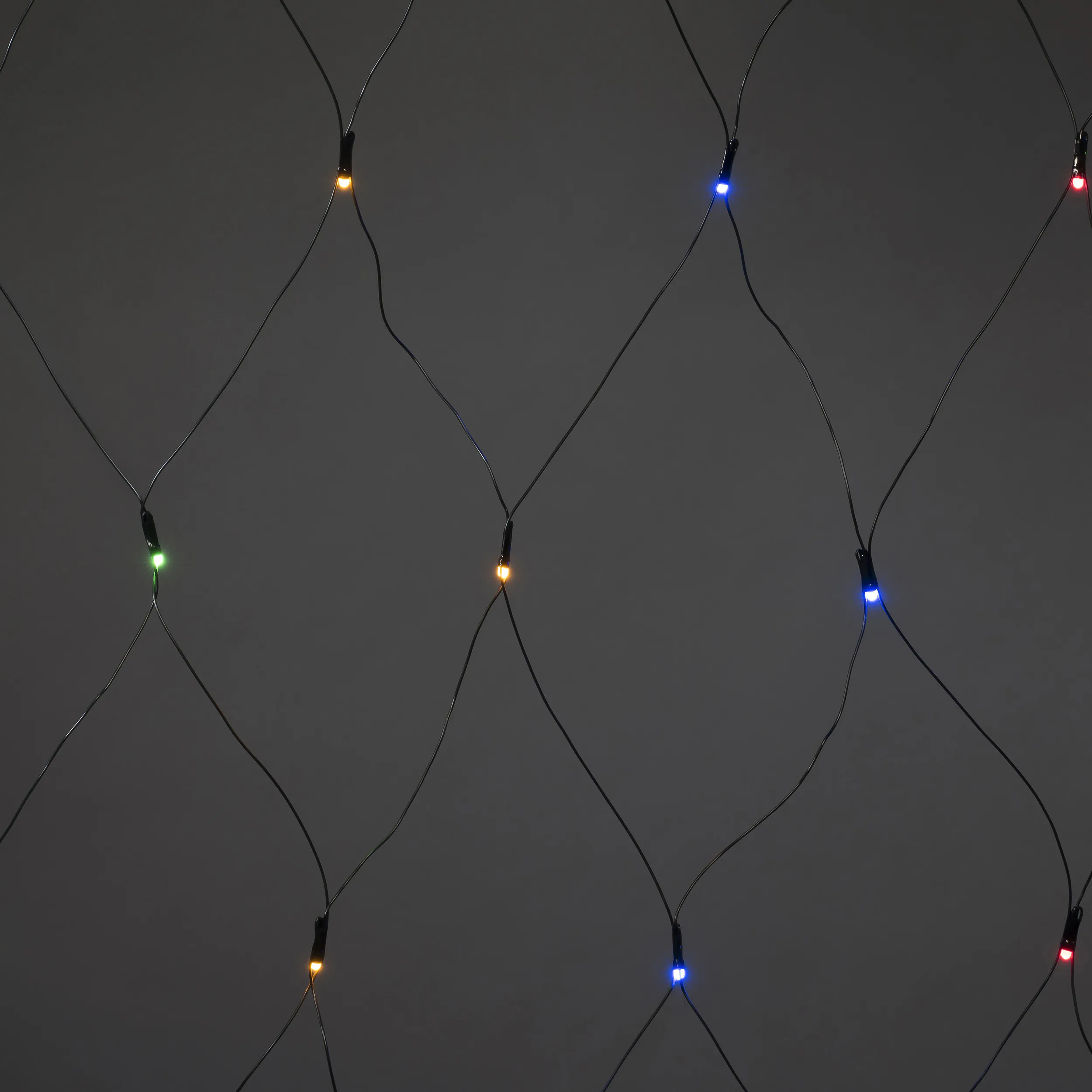 Nät 64 LED 2x2m frostad 64L, Flerfärgad Frostad
