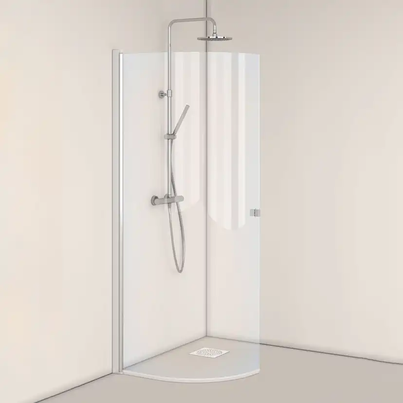 Duschdörr Hafa Igloo Pro J-DOOR 80 Klarglas