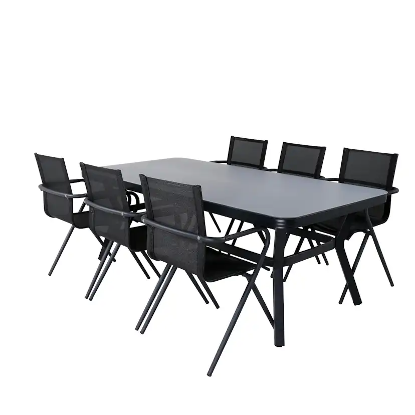 Matgrupp Venture Home Vyn med 6 Anve Matstolar