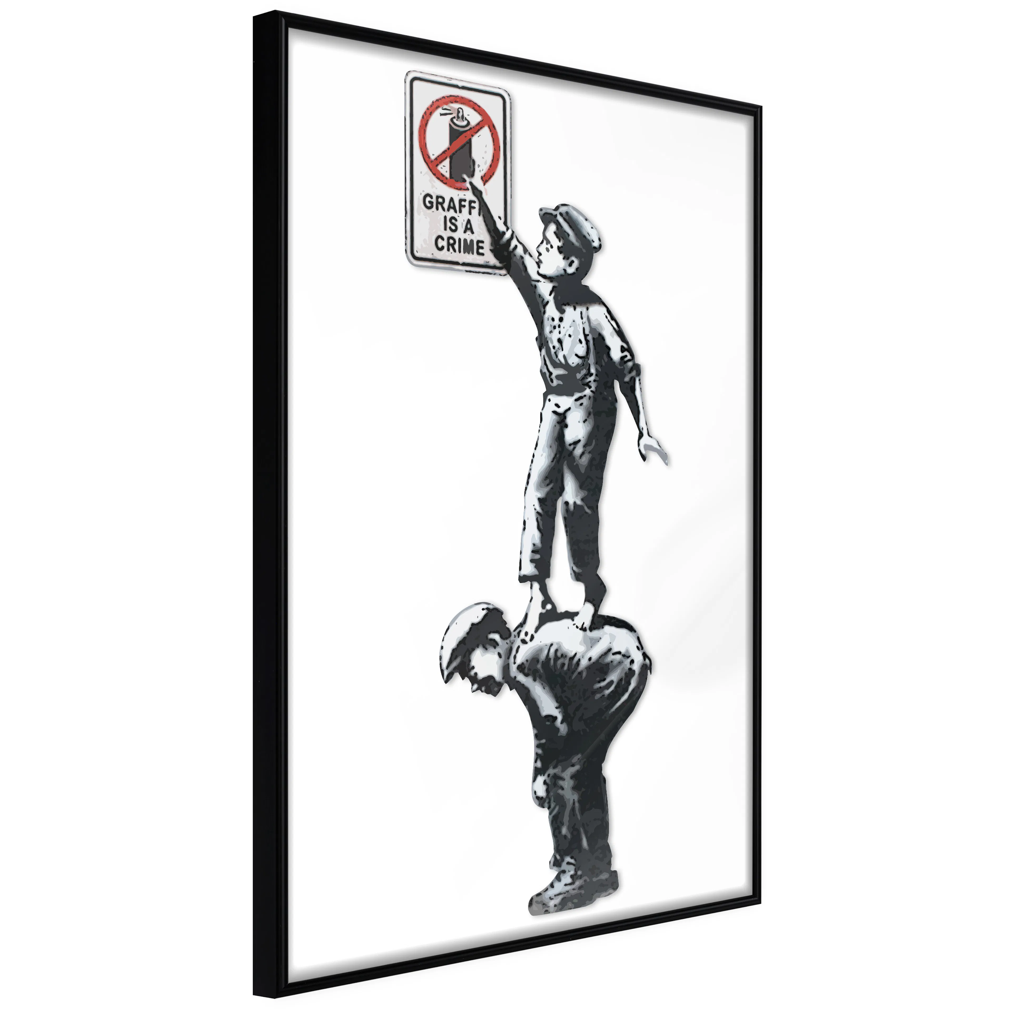 Poster Artgeist Affisch Graffiti Is a Crime