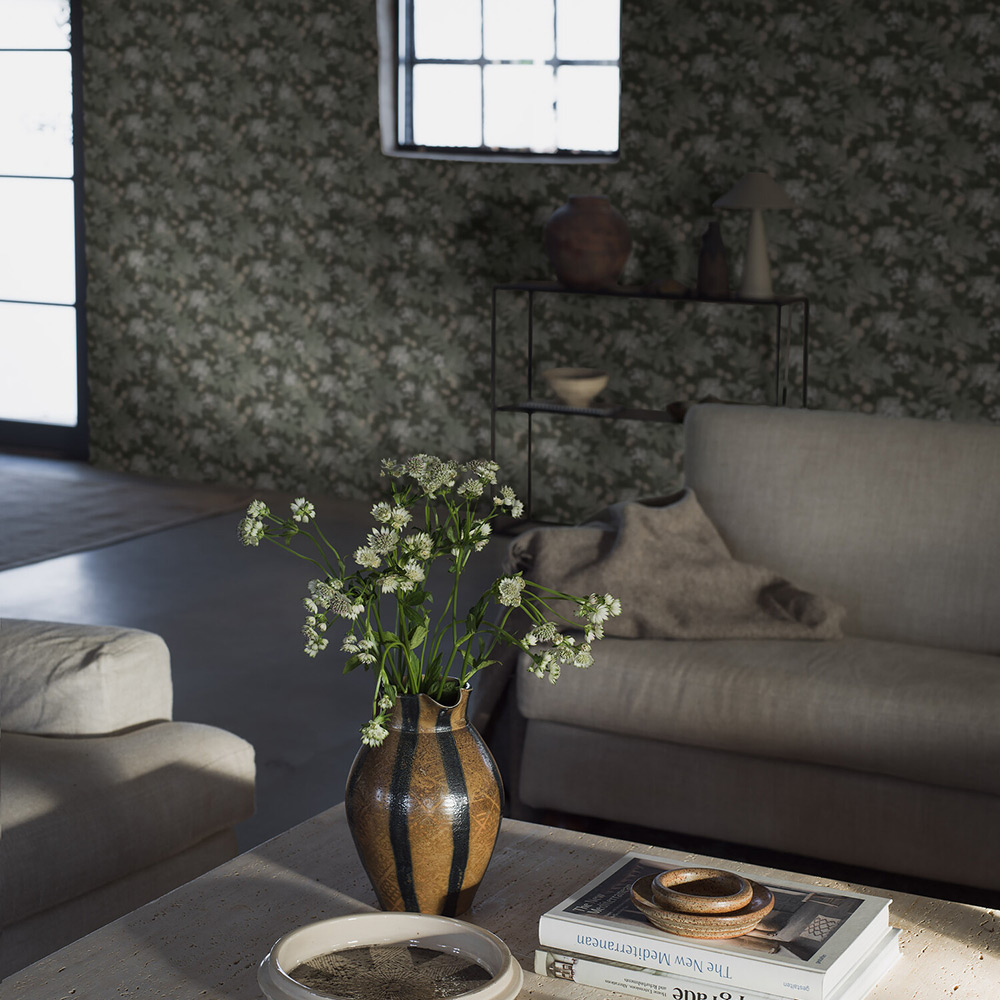 Tapet Boråstapeter Essens 3950 EasyUp, Mönstrad Grön