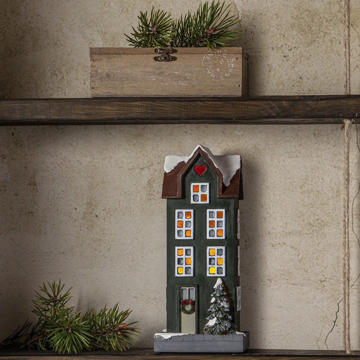 Dekoration Star Trading Hus Grön