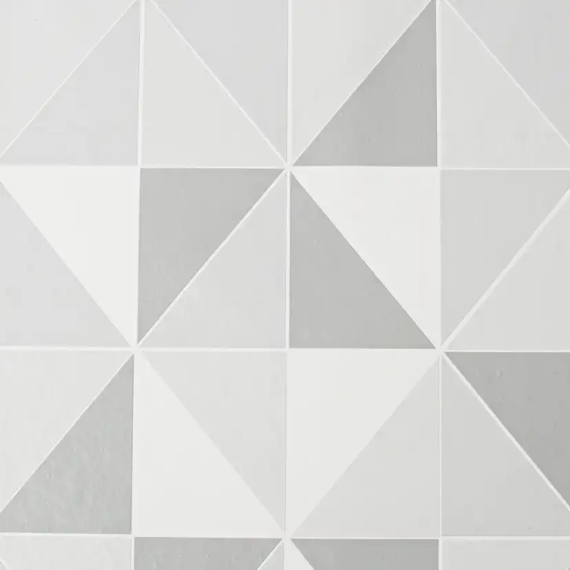 Tapet Contour Obelisk Tile Grå/Vit