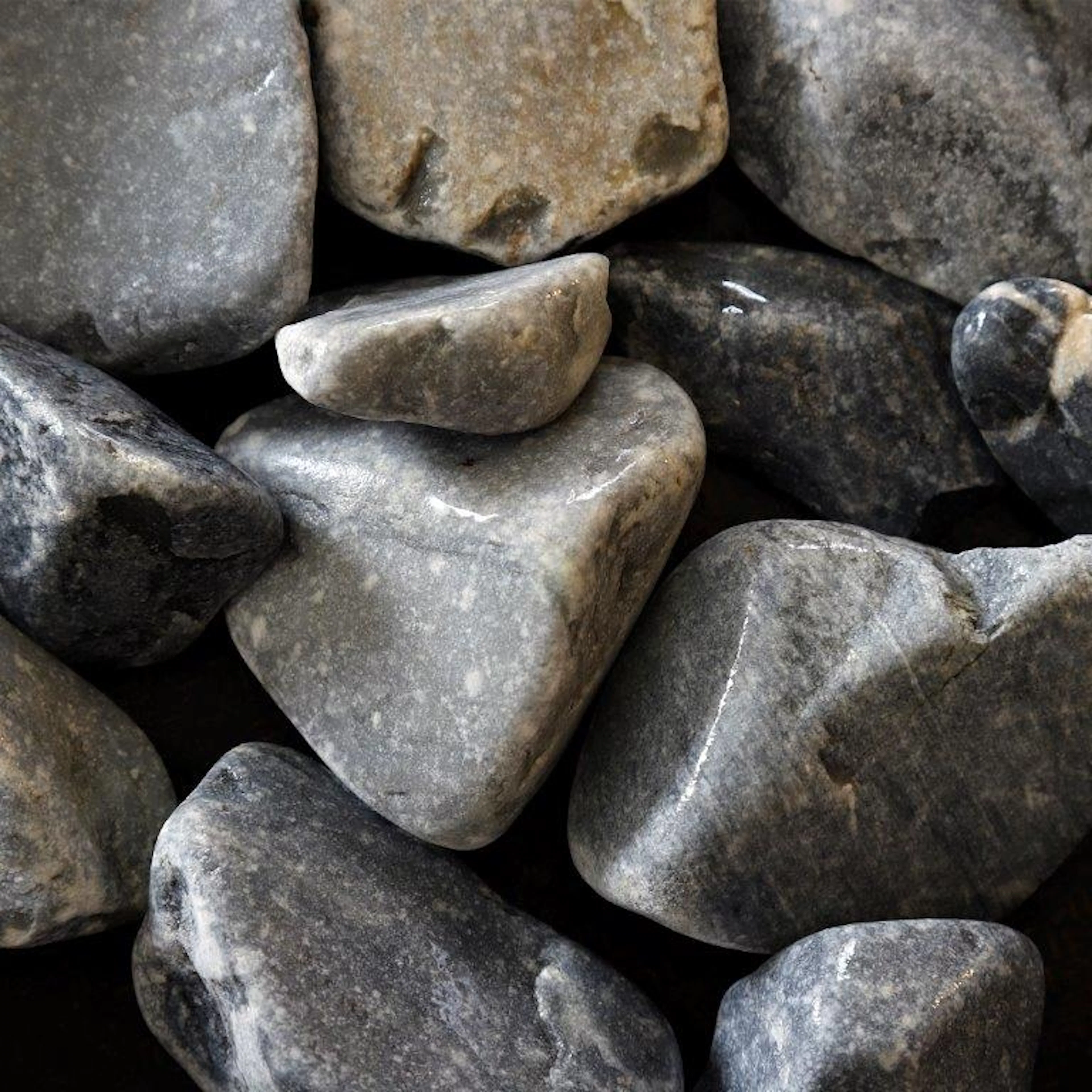 Dekorsten Magrab Krossprodukter Grå Pebbles 30-60 mm, 1000 kg Säck
