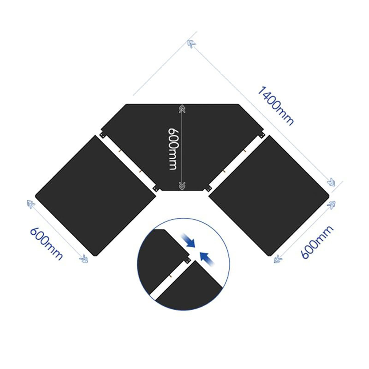Hörnskrivbord Lykke M100 Höj- och sänkbart
