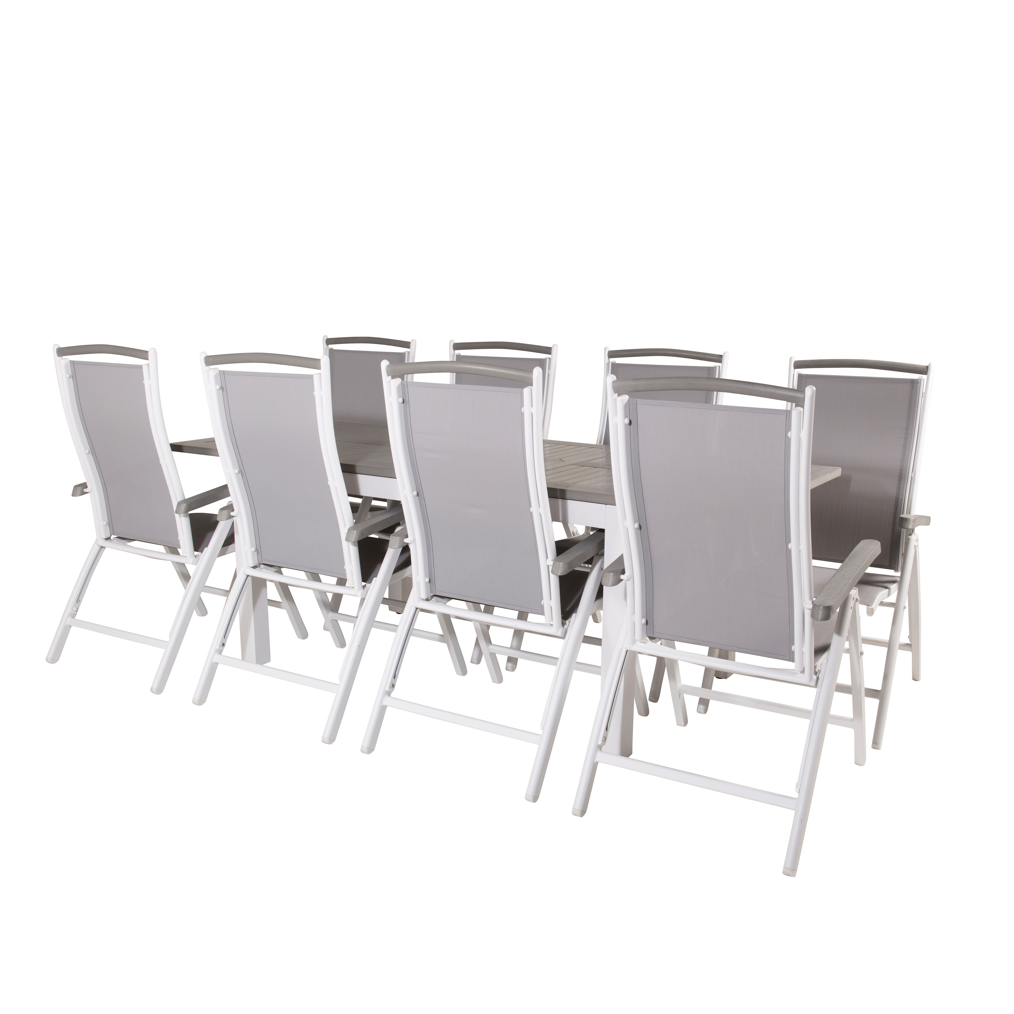 Matgrupp Venture Home Aleyna 160/240 med 8 Stolar