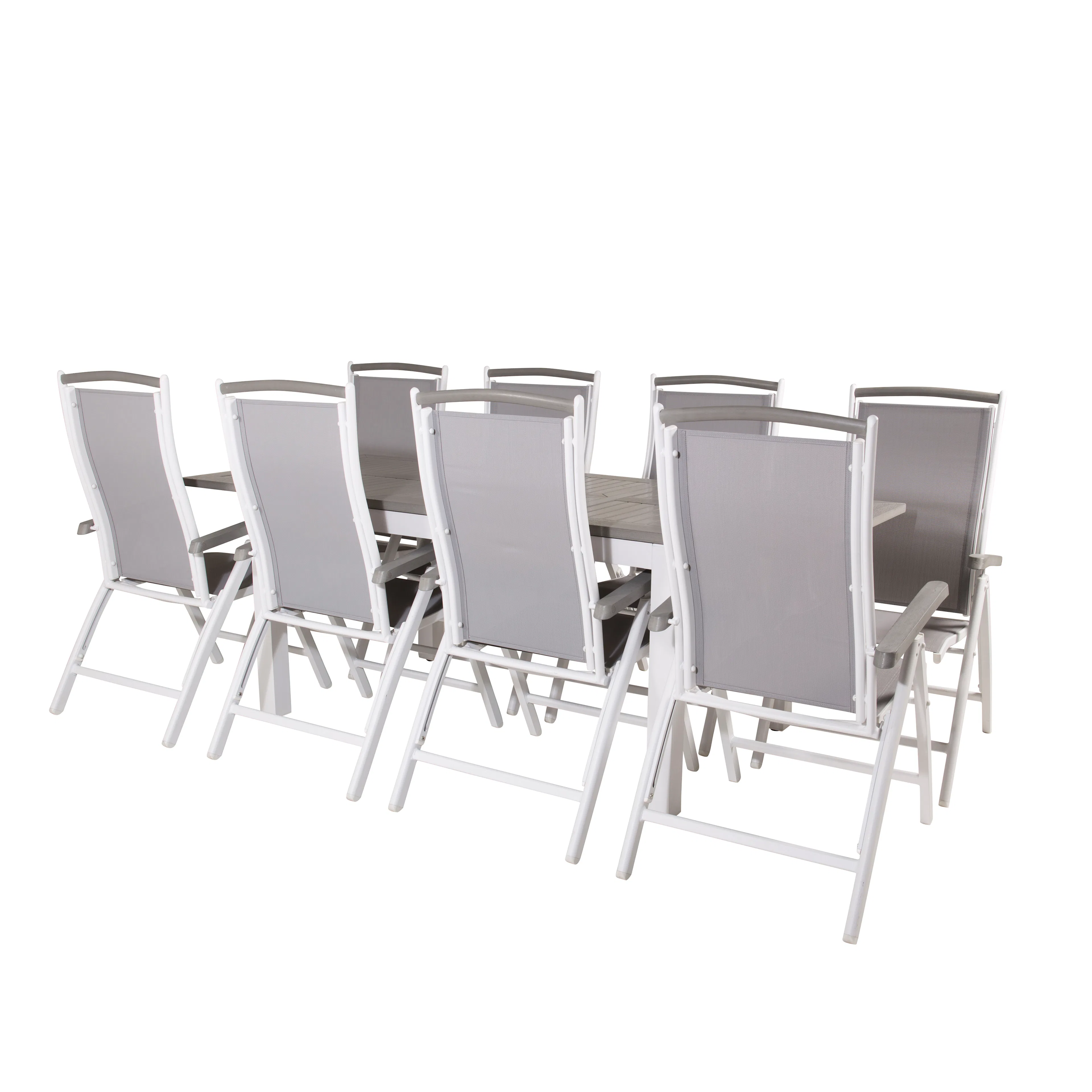 Matgrupp Venture Home Aleyna 160/240 med 8 Stolar