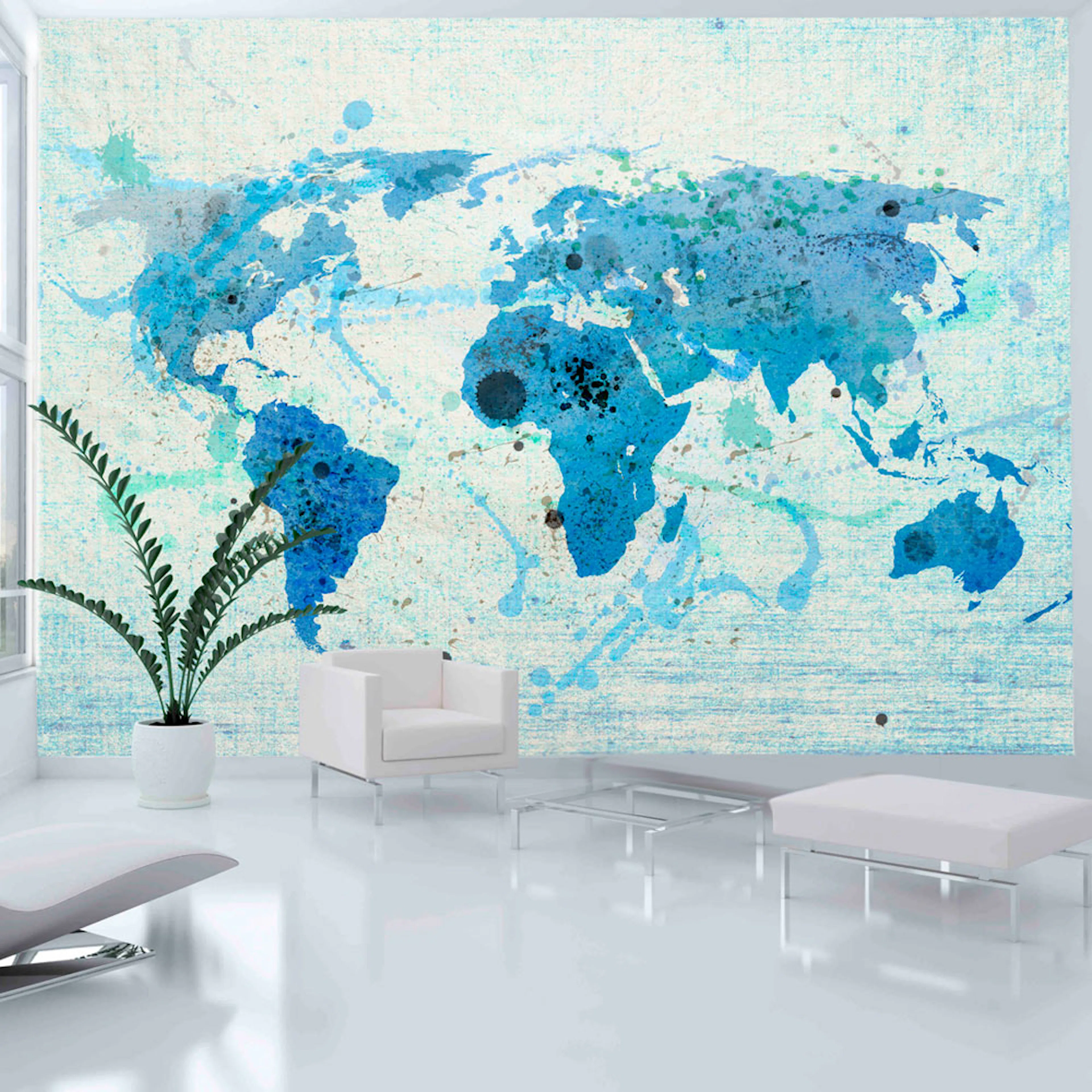 Fototapet Arkiio Cruising And Sailing The World Map