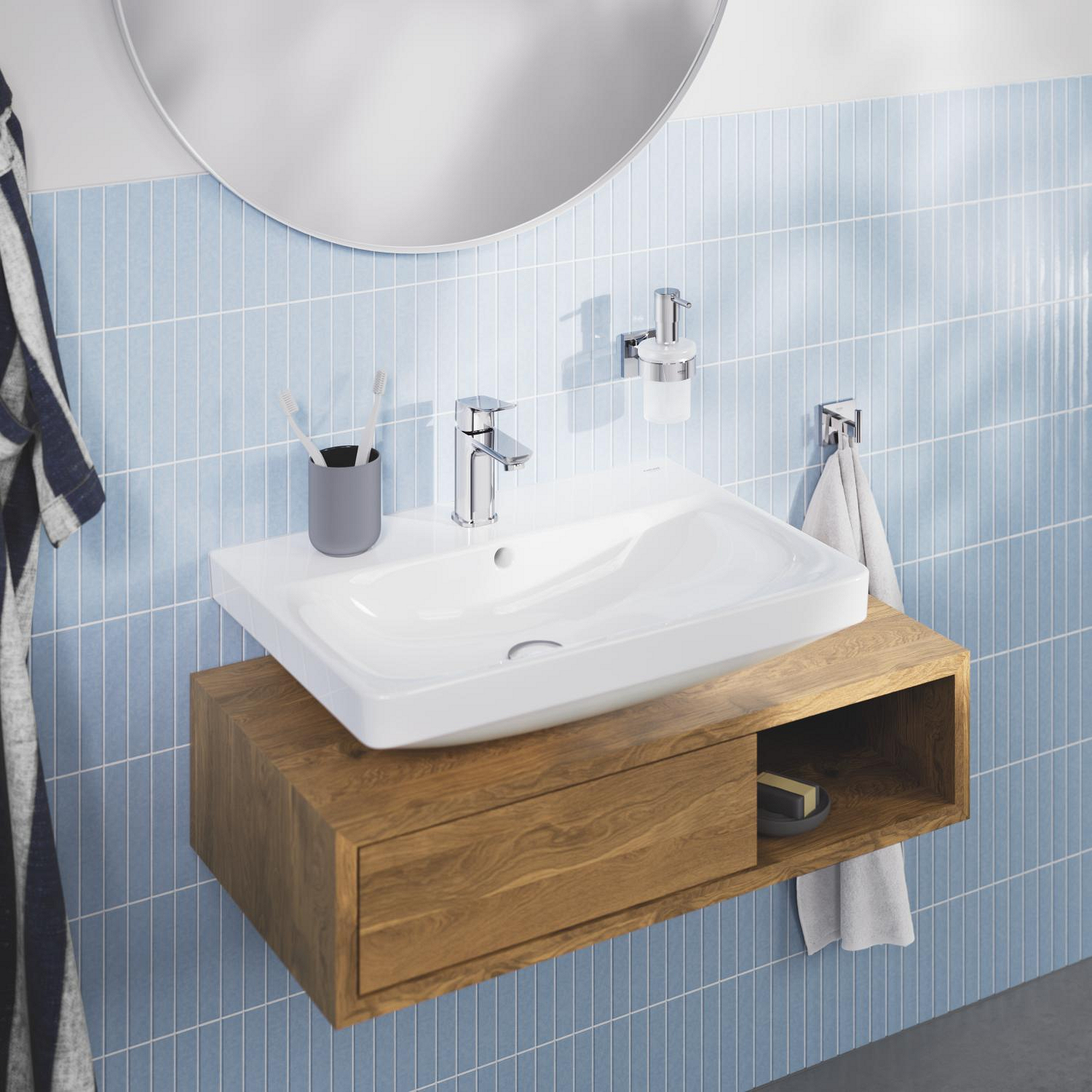 Tvättställsblandare Grohe Dice S med Bottenventil