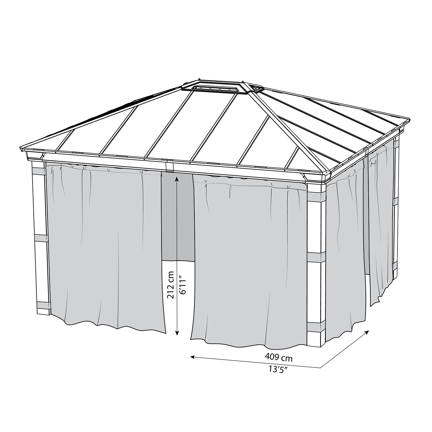 Gardinset Canopia by Palram till Dallas 4300