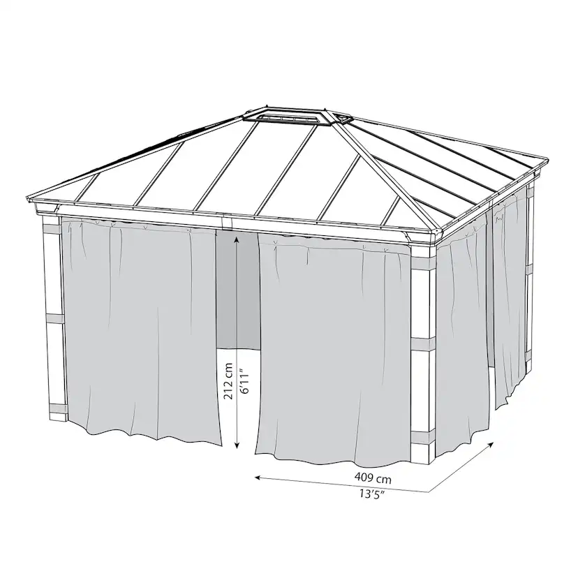 Gardinset Canopia by Palram till Dallas 4300