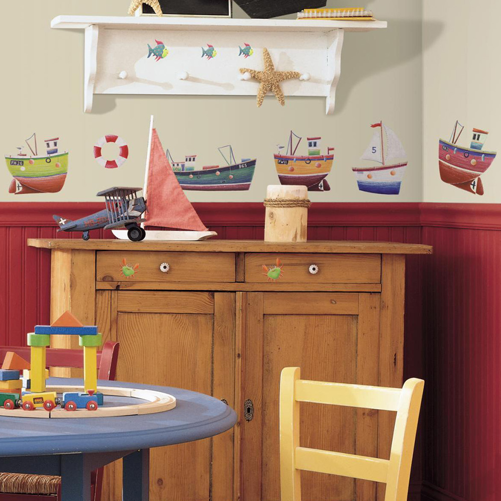 Väggdekor RoomMates Ship Shape