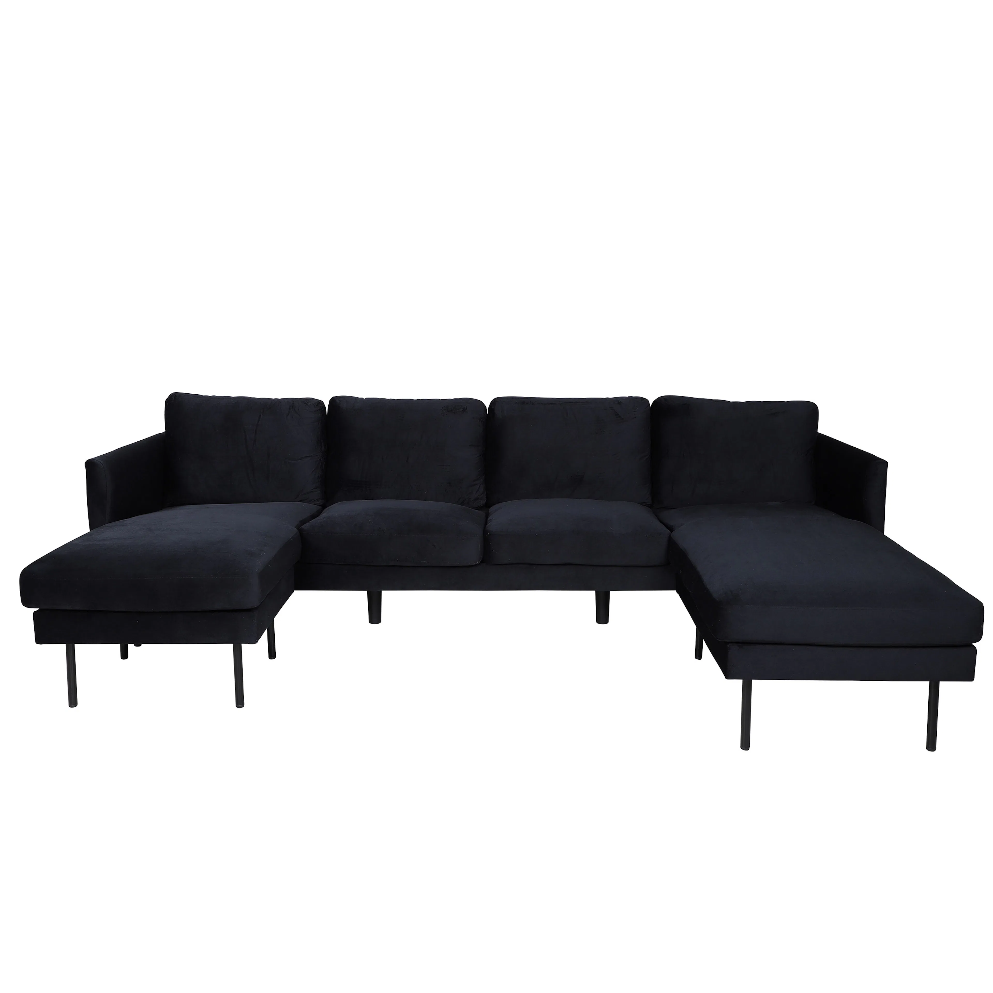 U-soffa Venture Home Zoom Sammet