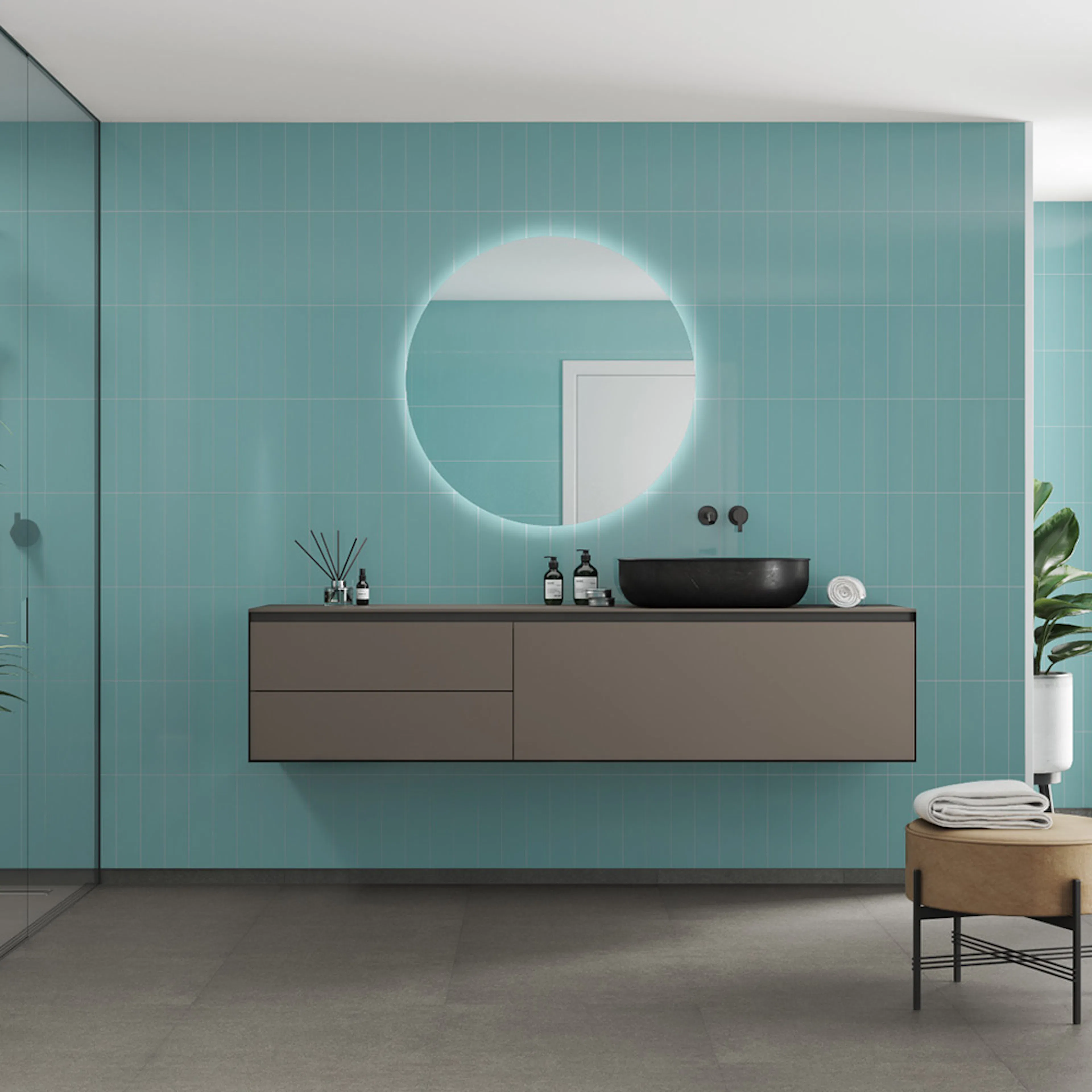 Våtrumsskiva Fibo 2212-M0830 HG Aquamarine 10x620x2400 mm