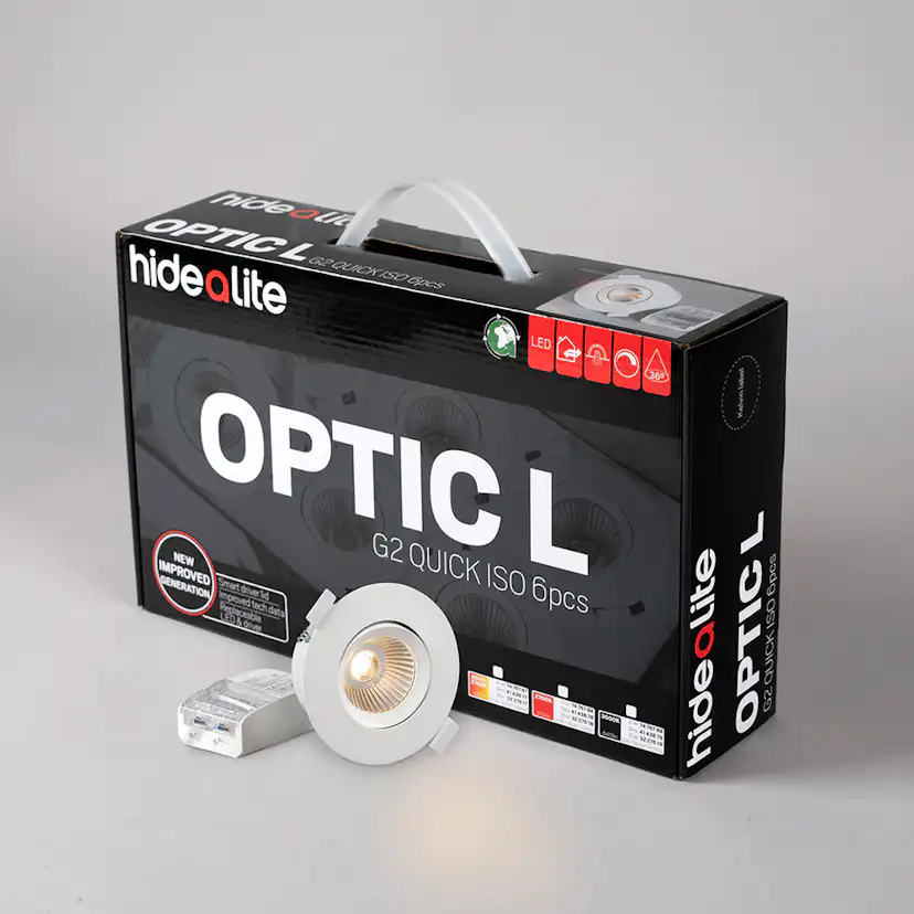 Downlight Hide-A-Lite DL Optic G2 L Q ISO 6-pack Vit Tune