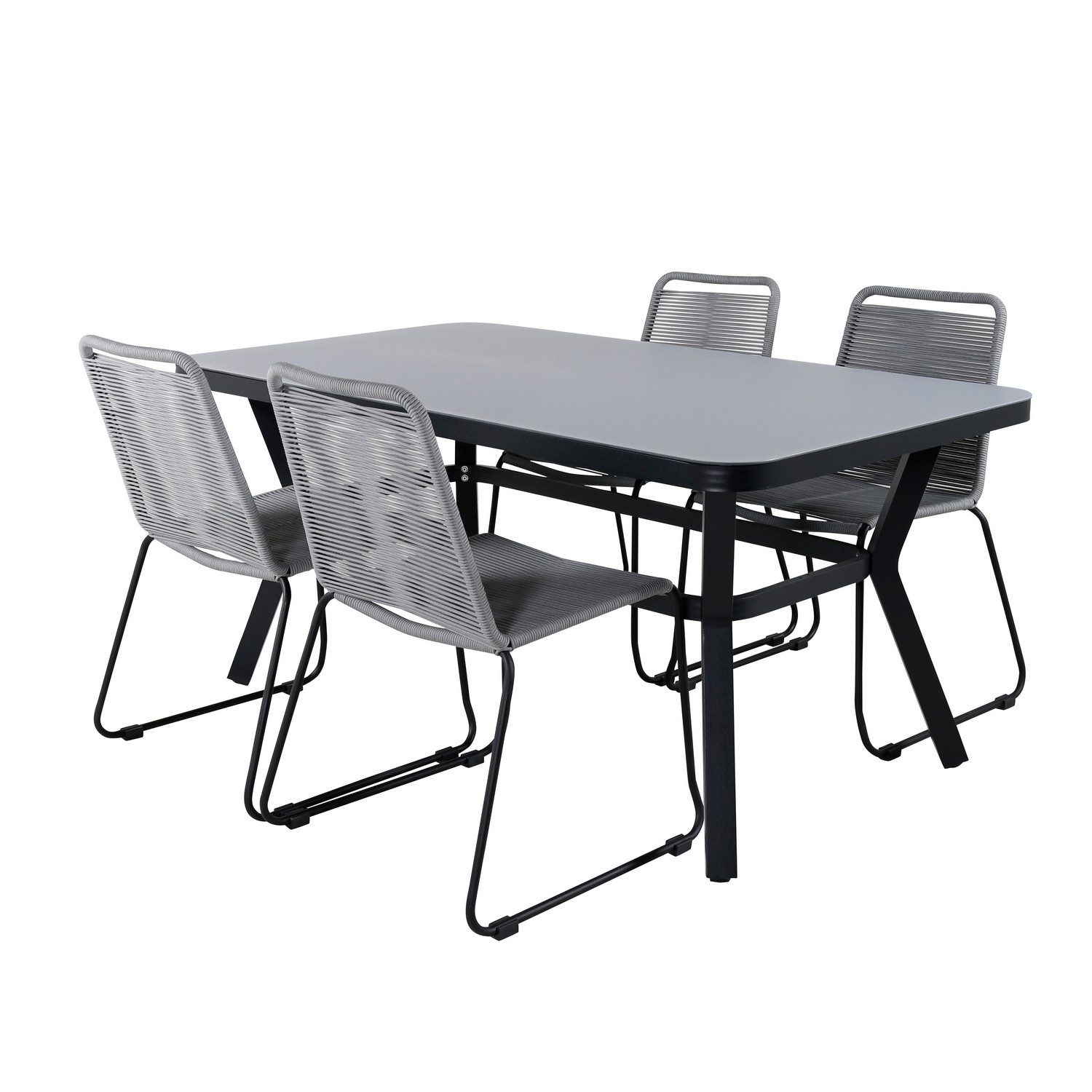 Matgrupp Venture Home Vyn med 4 Lumi Stolar