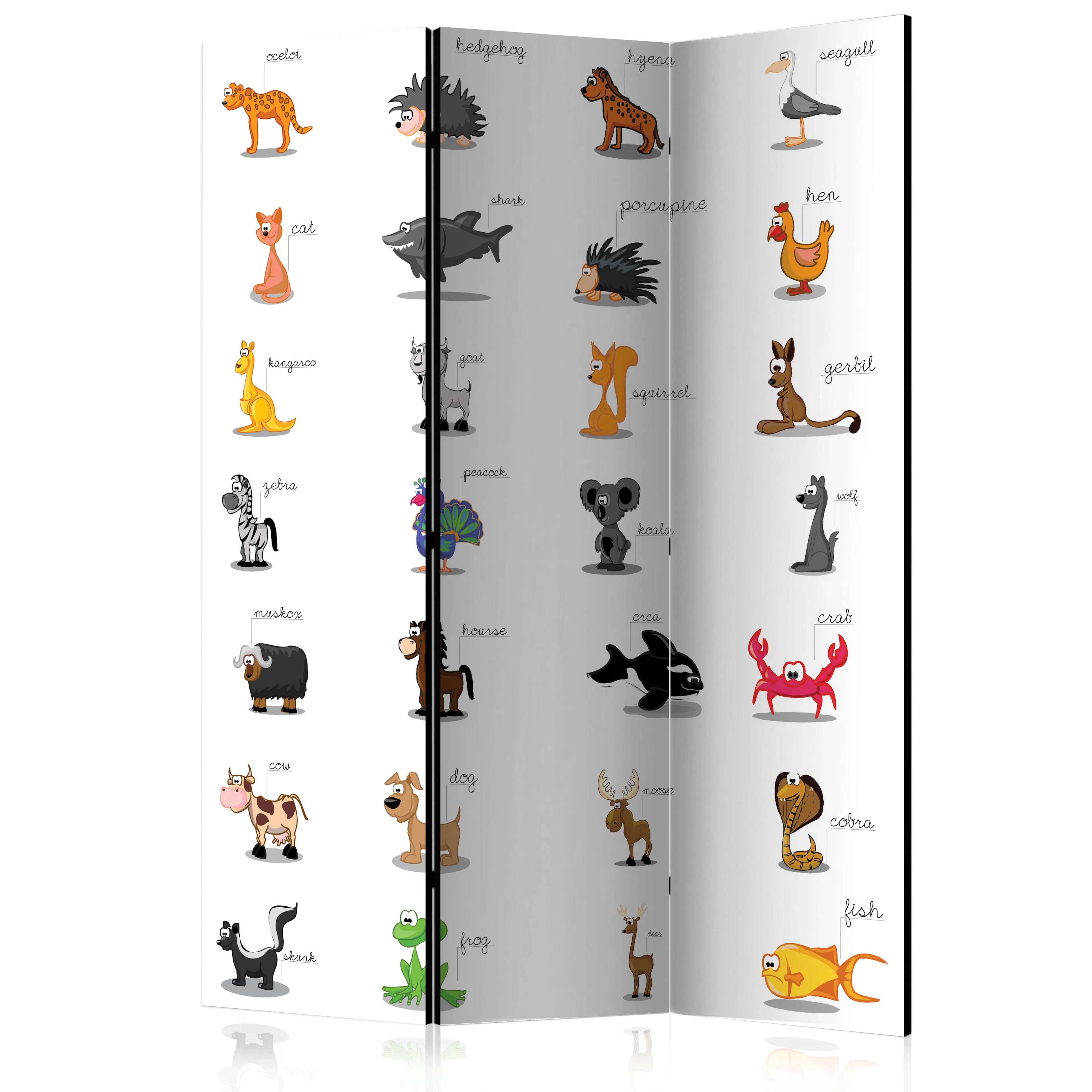 Rumsavdelare Arkiio Learning By Playing Animals 135x172 cm