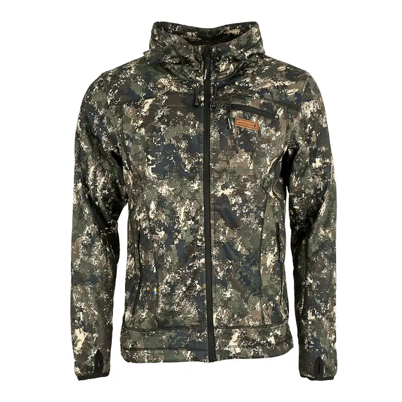 Fleecejacka Woodline med huva Optima-2