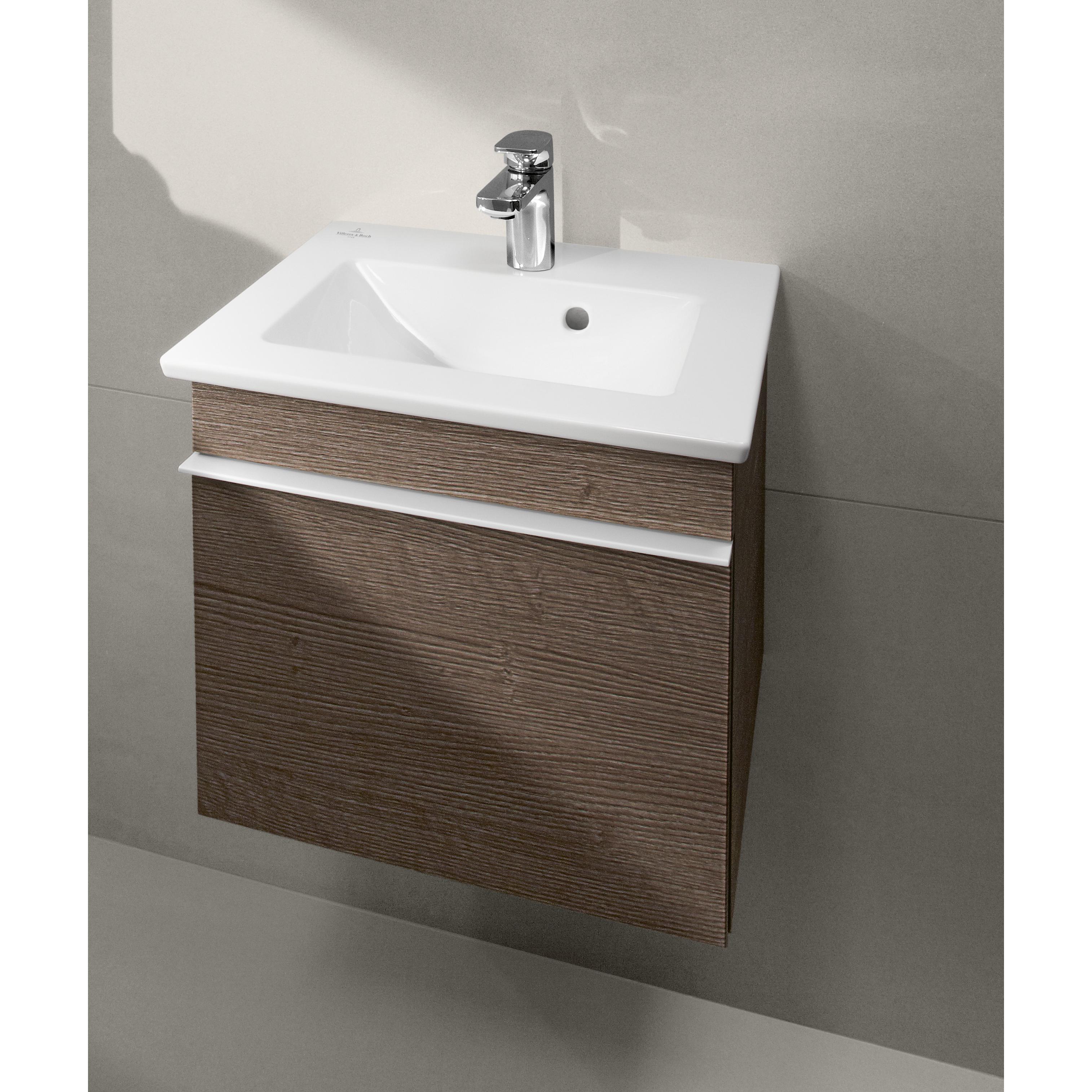 Tvättställ villeroy & Boch Venticello 412450R1 Vit Alpin CeramicPlus, för Enhålsblandare