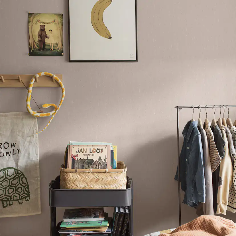 Tapet Boråstapeter Linen Soft Blush 4326 EasyUp, Enfärgad Rosa