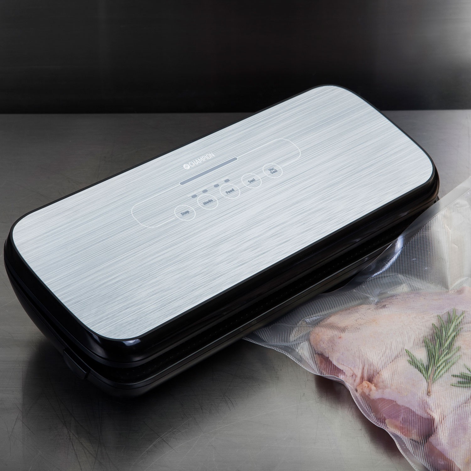 Vakuumförpackare Champion Fresh 10L/min 110W VF210 Silver/Svart