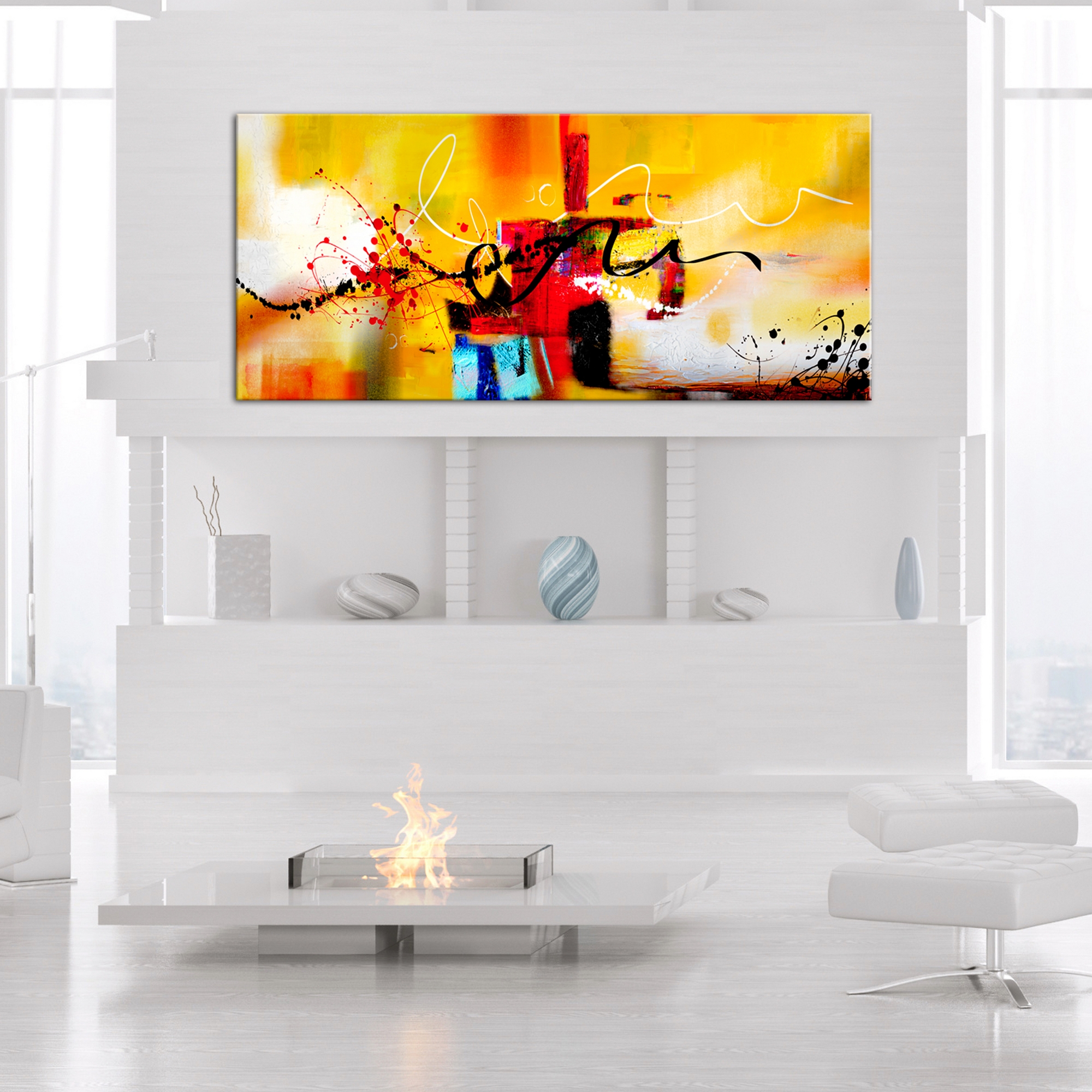 Tavla Arkiio Crazy Serpentines Orange Wide 100x45