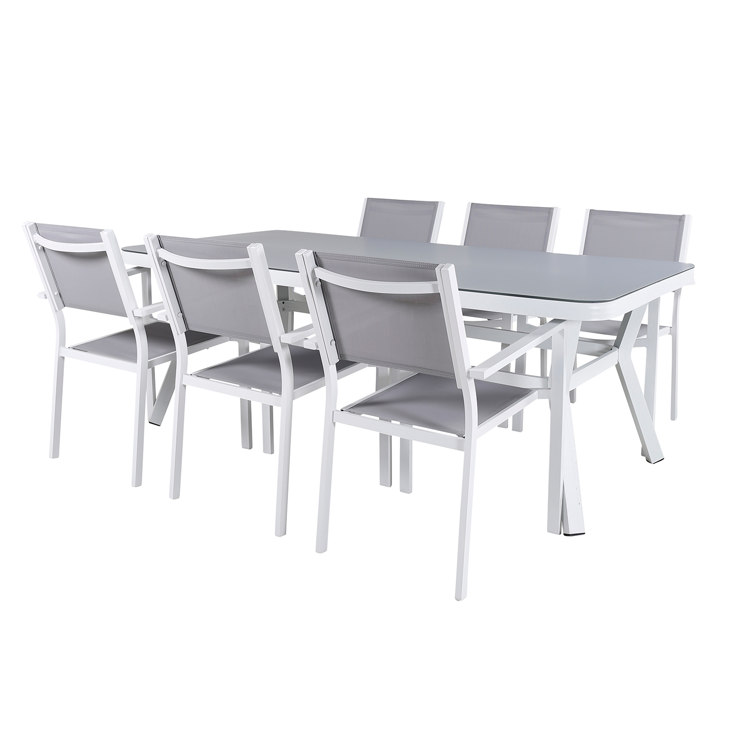 Matgrupp Venture Home Virya 160x90 med 6 Copacabana Stapelstolar