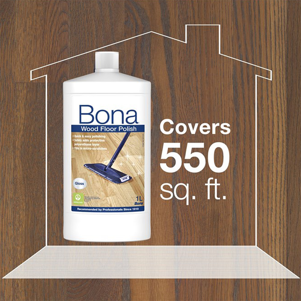 Golvpolish Bona för Lackerade Trägolv 1 liter