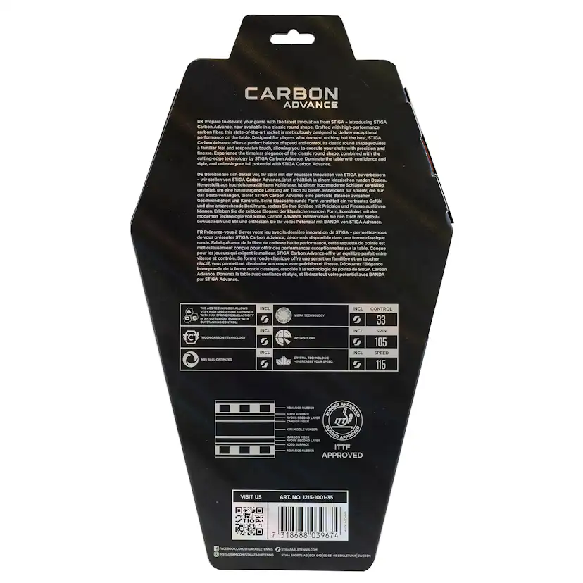 Pingisracket Stiga Sports Carbon Advance