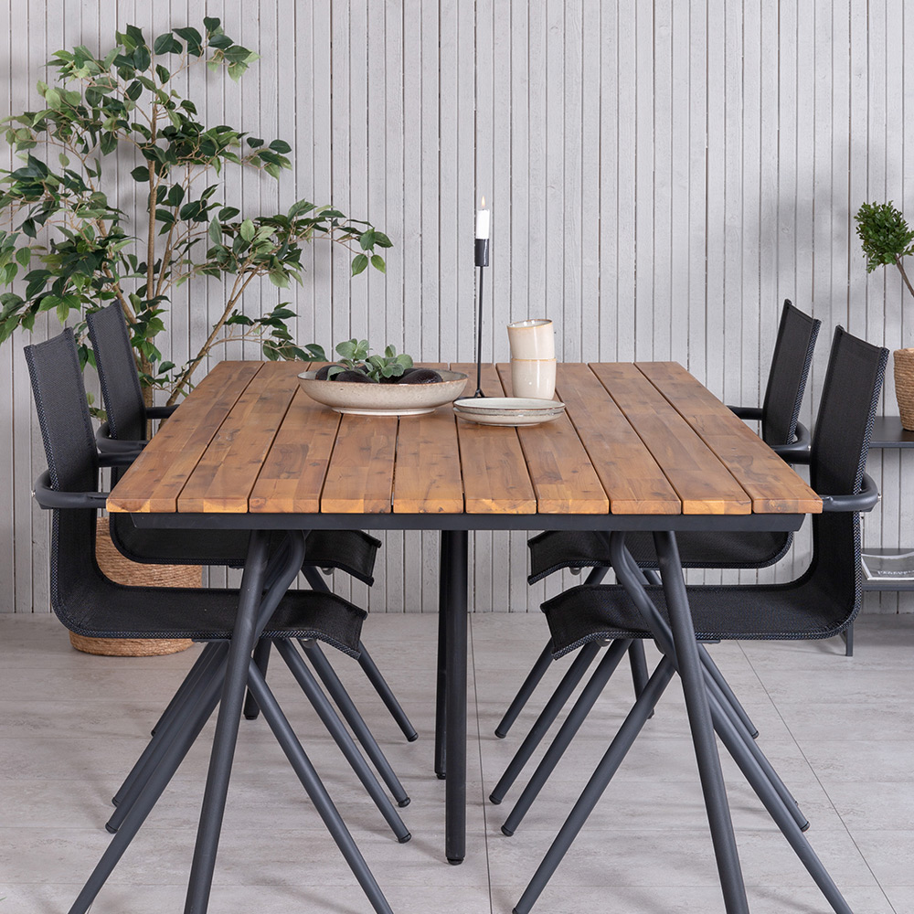 Matgrupp Venture Home Chane med 4 Anve Matstolar
