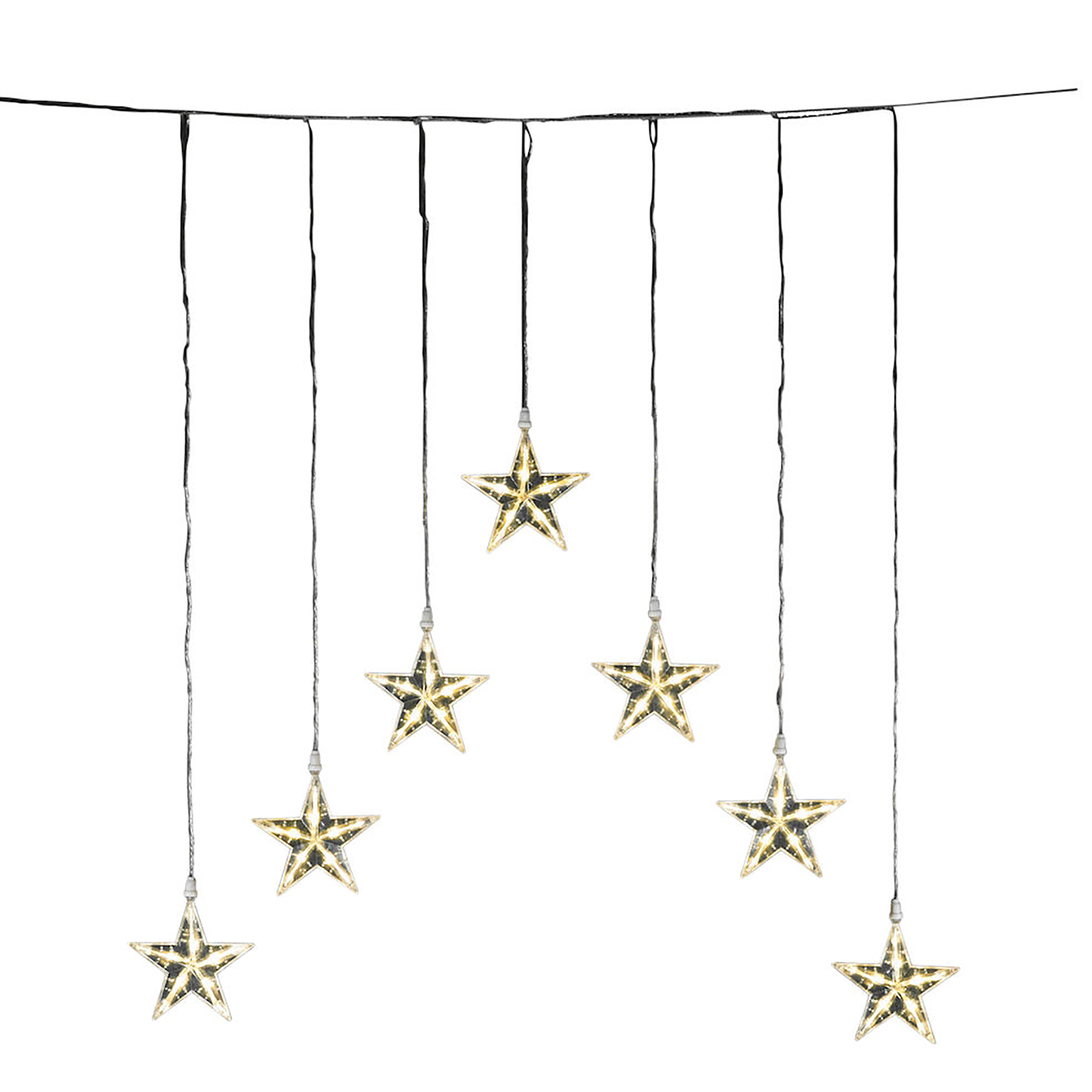 Gardinslinga Gnosjö Konstsmide med stjärnor 35L