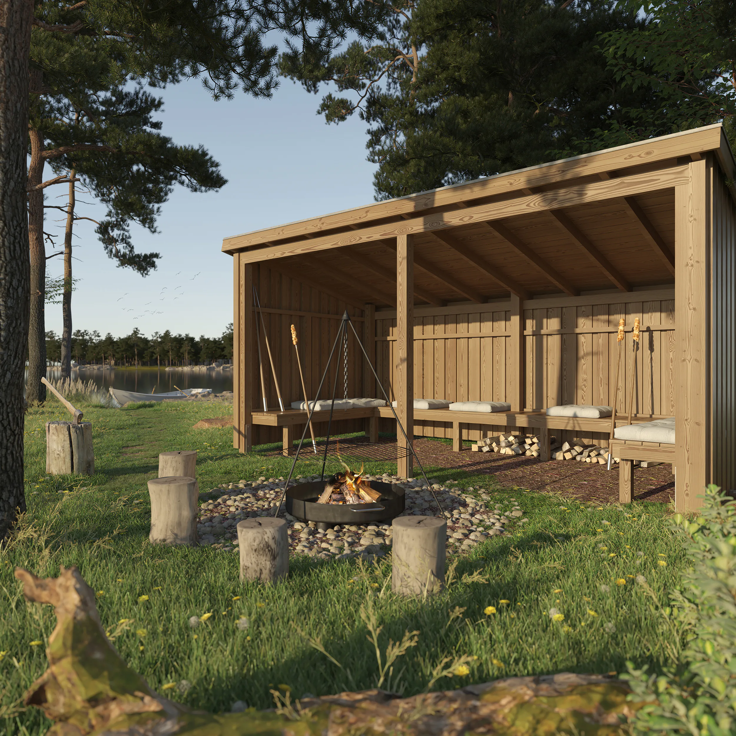 Eldstuga PLUS Nordic 9,5 m2