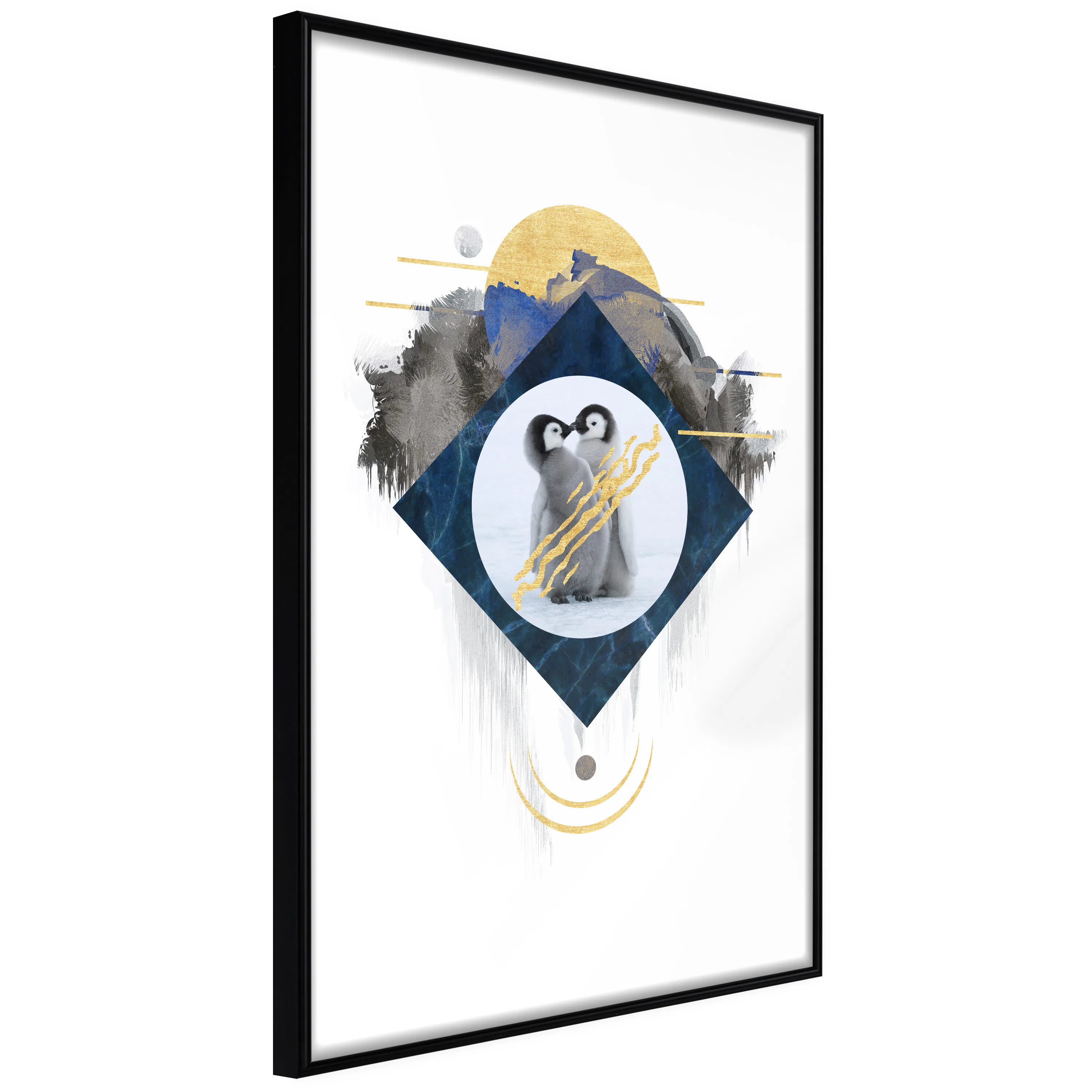 Poster Artgeist Affisch Penguin Couple