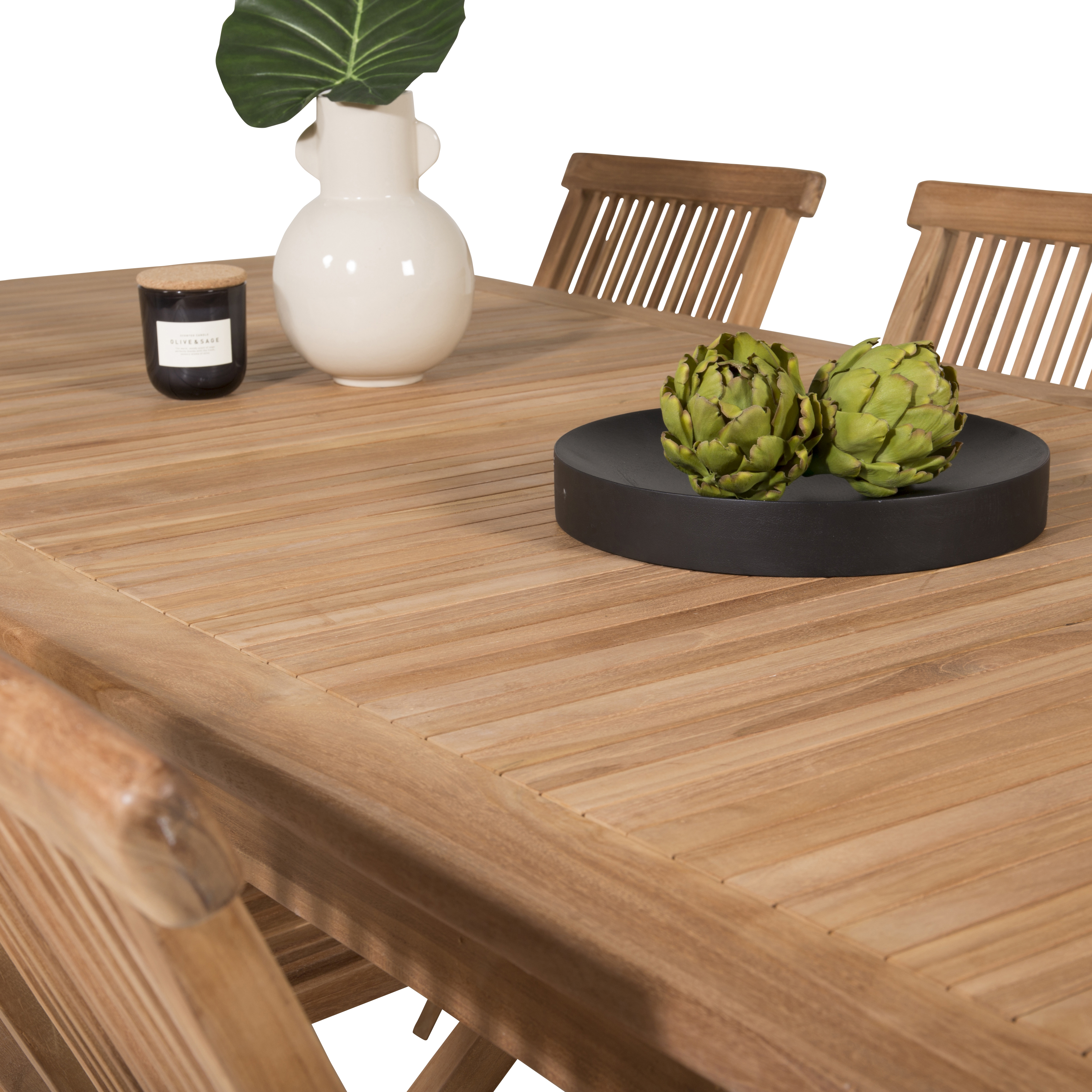 Matgrupp Venture Home Kiara 220 med 6 Stolar Utan Armstöd