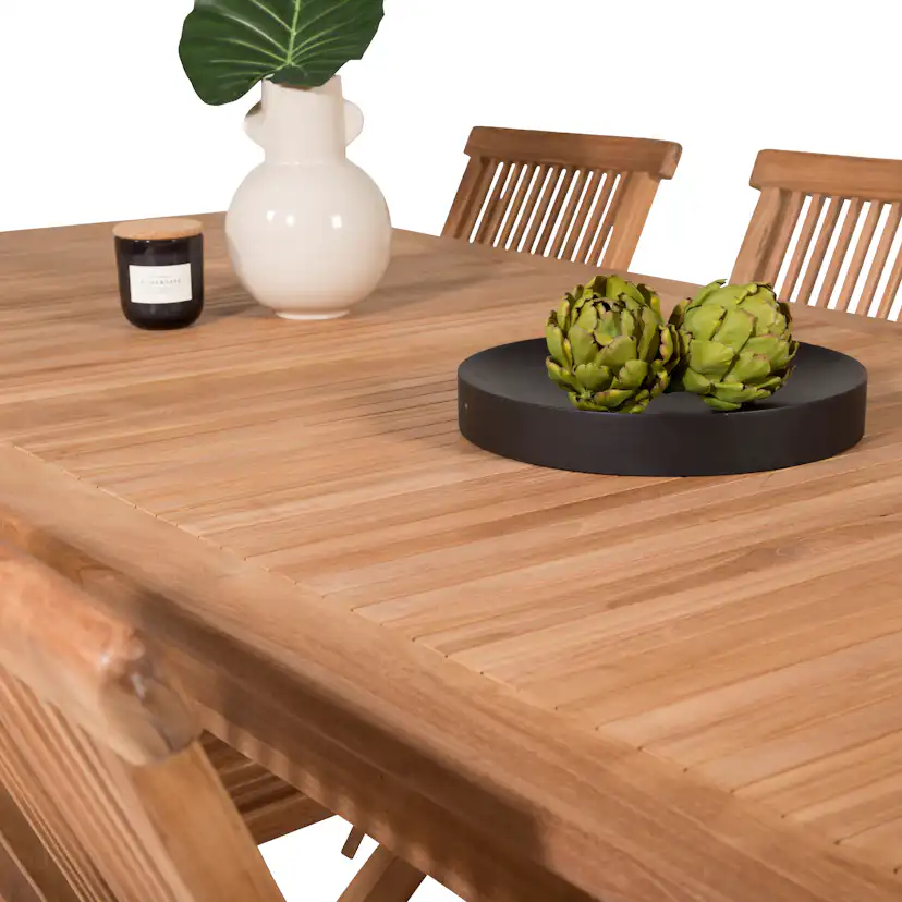 Matgrupp Venture Home Kiara 220 med 6 Stolar Utan Armstöd