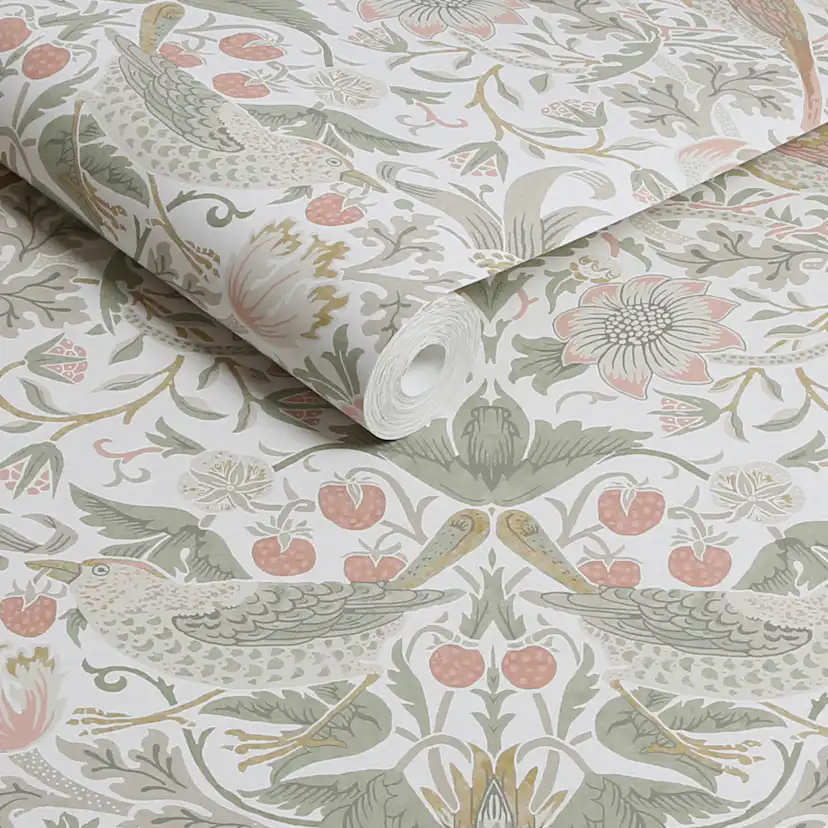Tapet William Morris At Home Strawberry Thief 124233