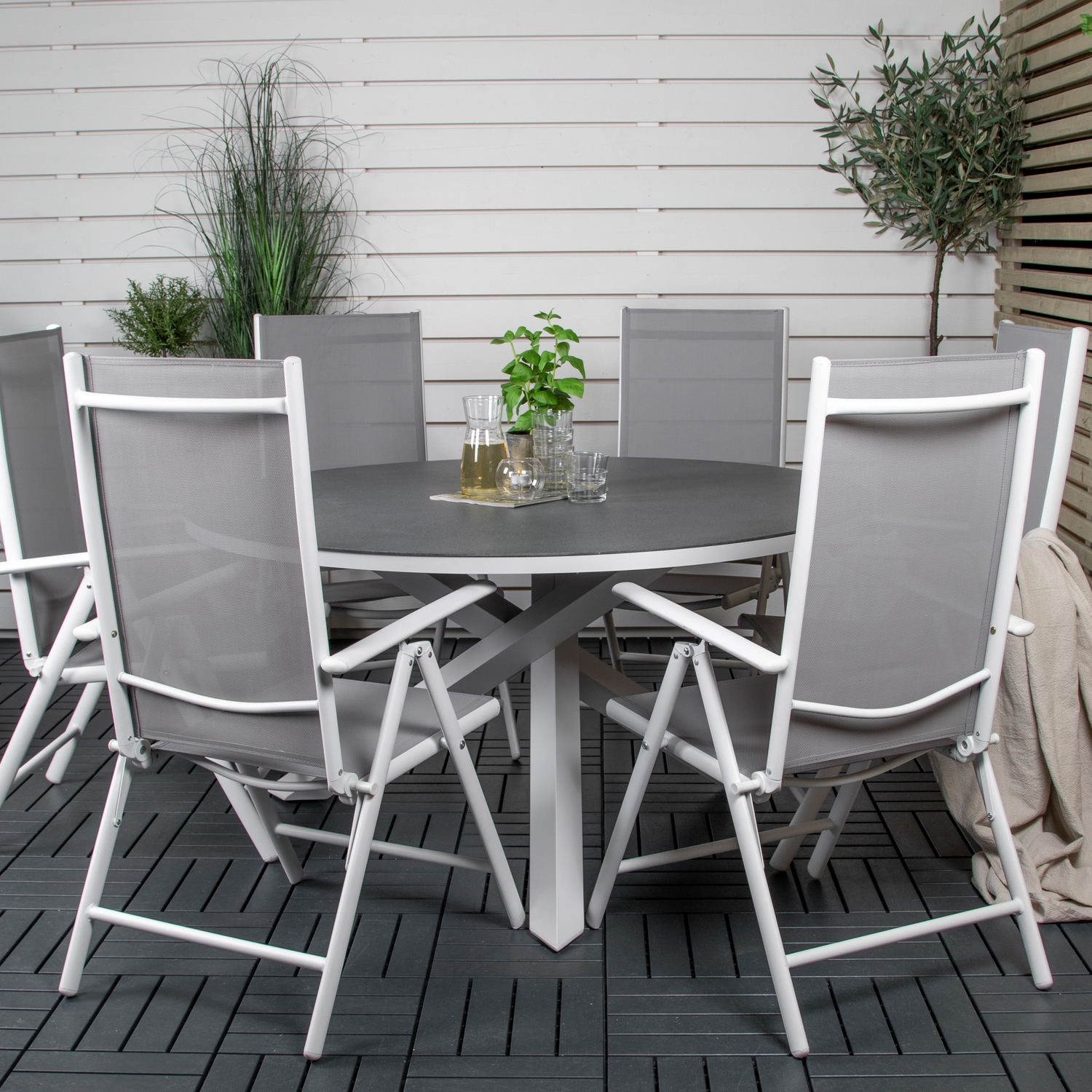 Matgrupp Venture Home Copacabana med 6 Bront Positionsstolar