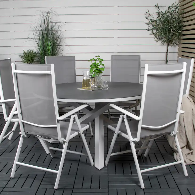 Matgrupp Venture Home Copacabana med 6 Bront Positionsstolar