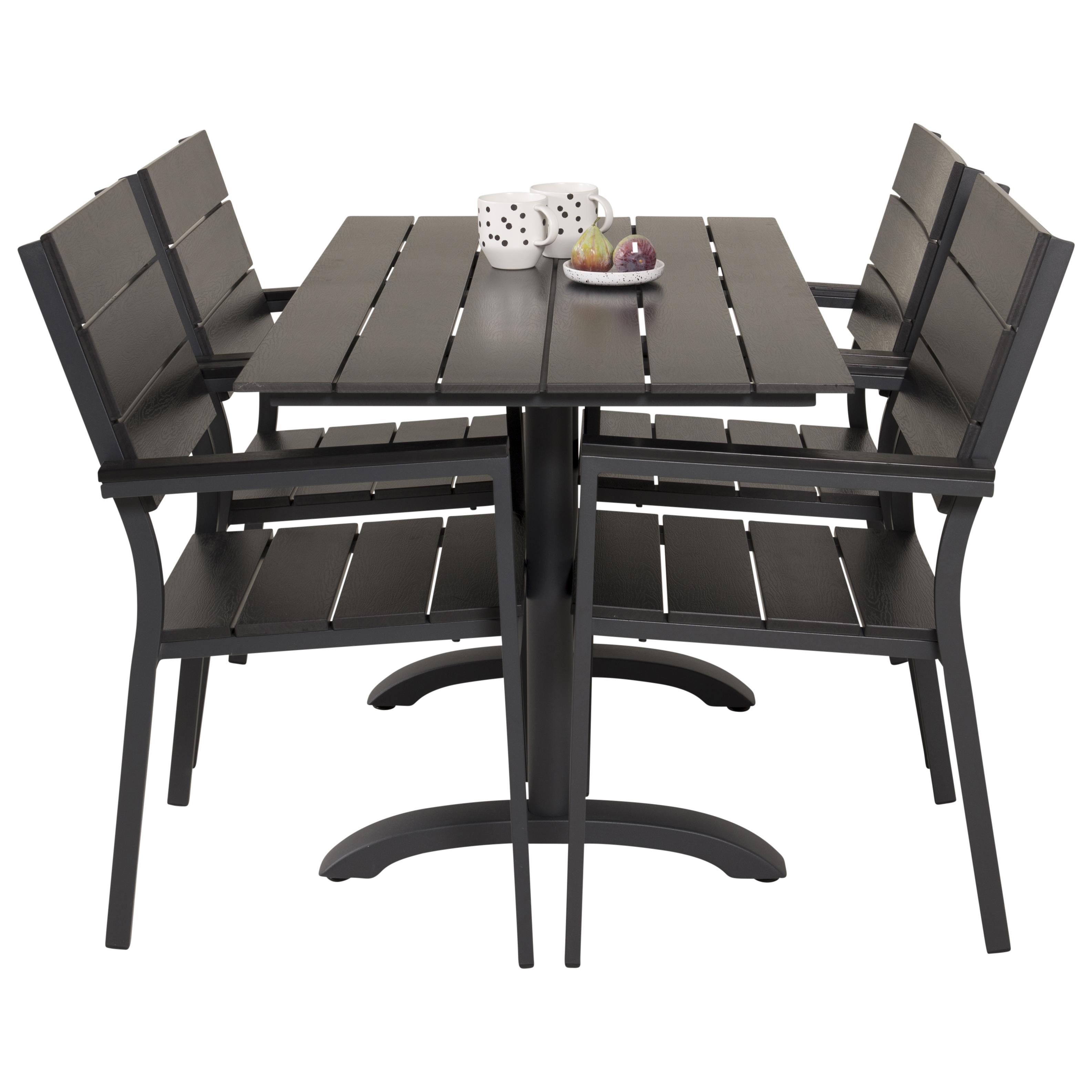 Cafégrupp Venture Home Dolly med 4 Lova Stolar