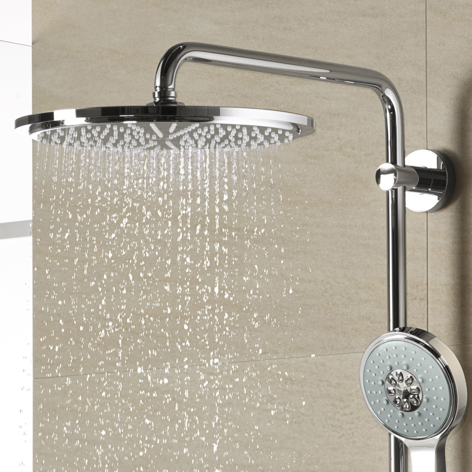 Takduschset Grohe Rainshower System 310 med Power&Soul Handdusch