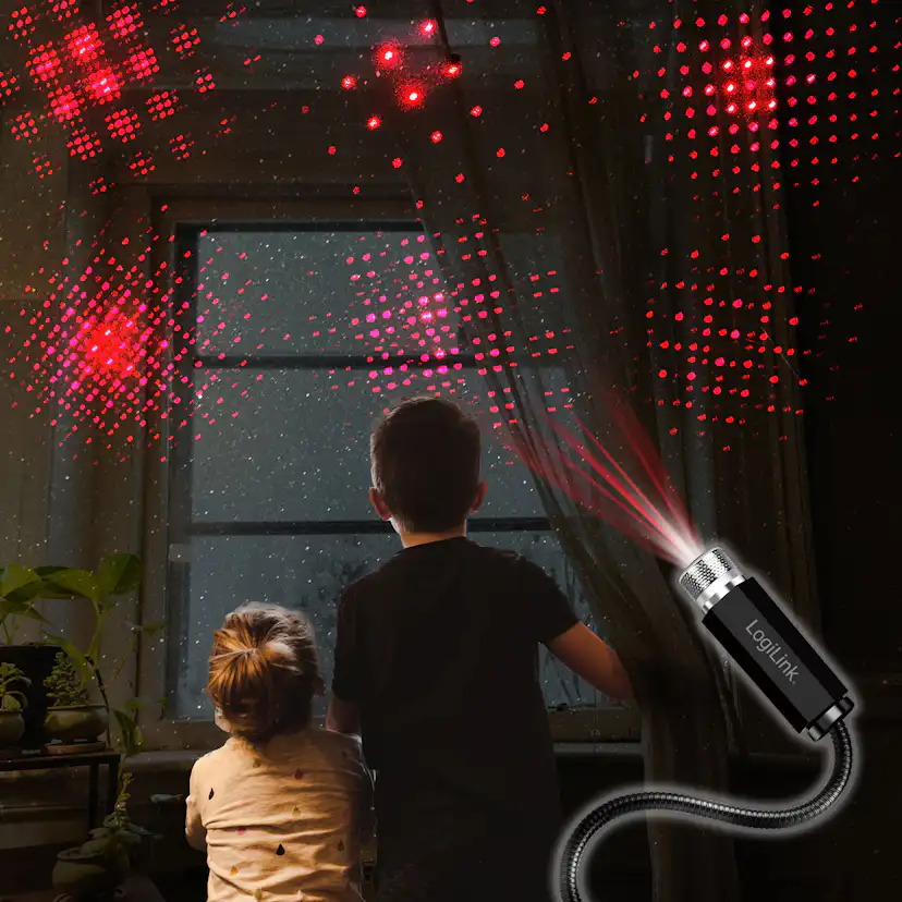 LED Starlight LogiLink 6 st Ljusmönster USB-A