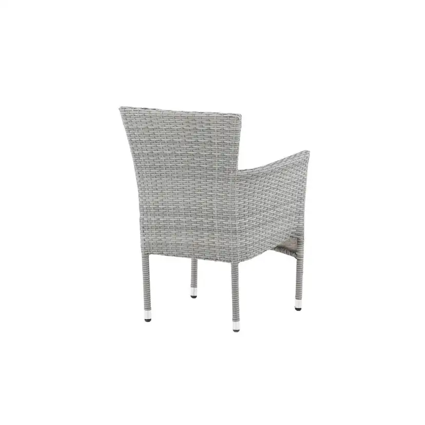 Malina Diningchair 2-pack Alumnium - Grey / Wicker Grå