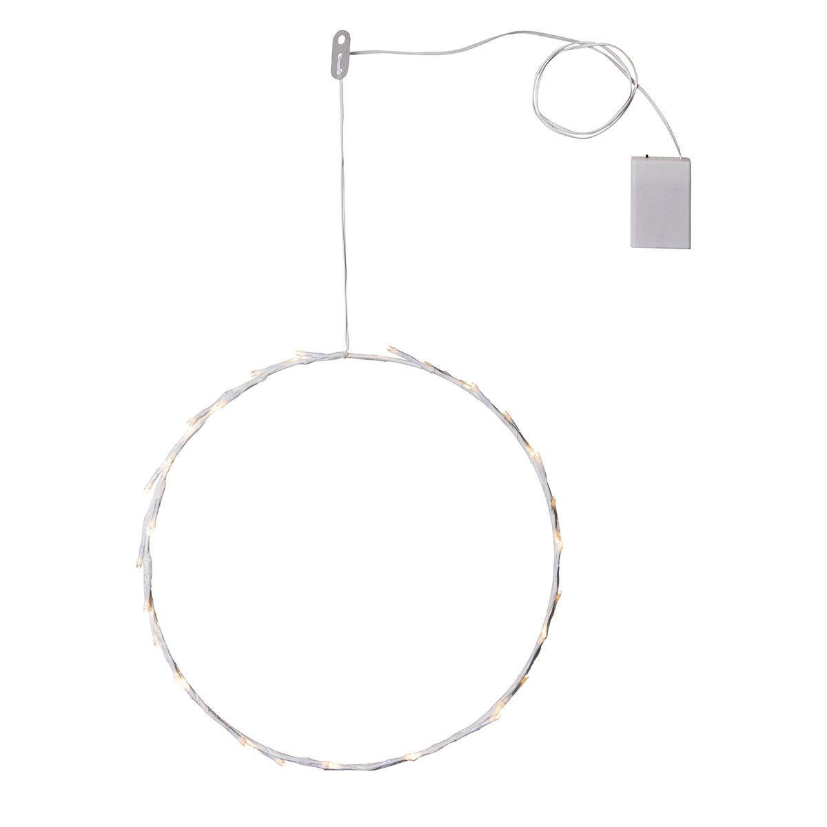 Hängande Dekoration Star Trading Crispy Krans LED