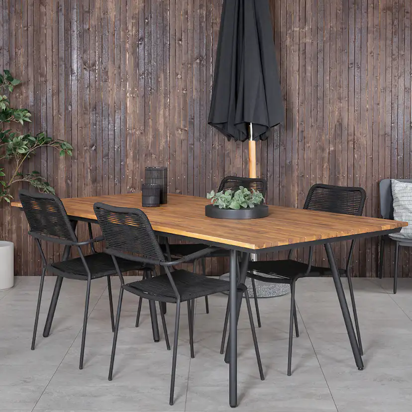 Matgrupp Venture Home Chane med 4 Lumi Matstolar